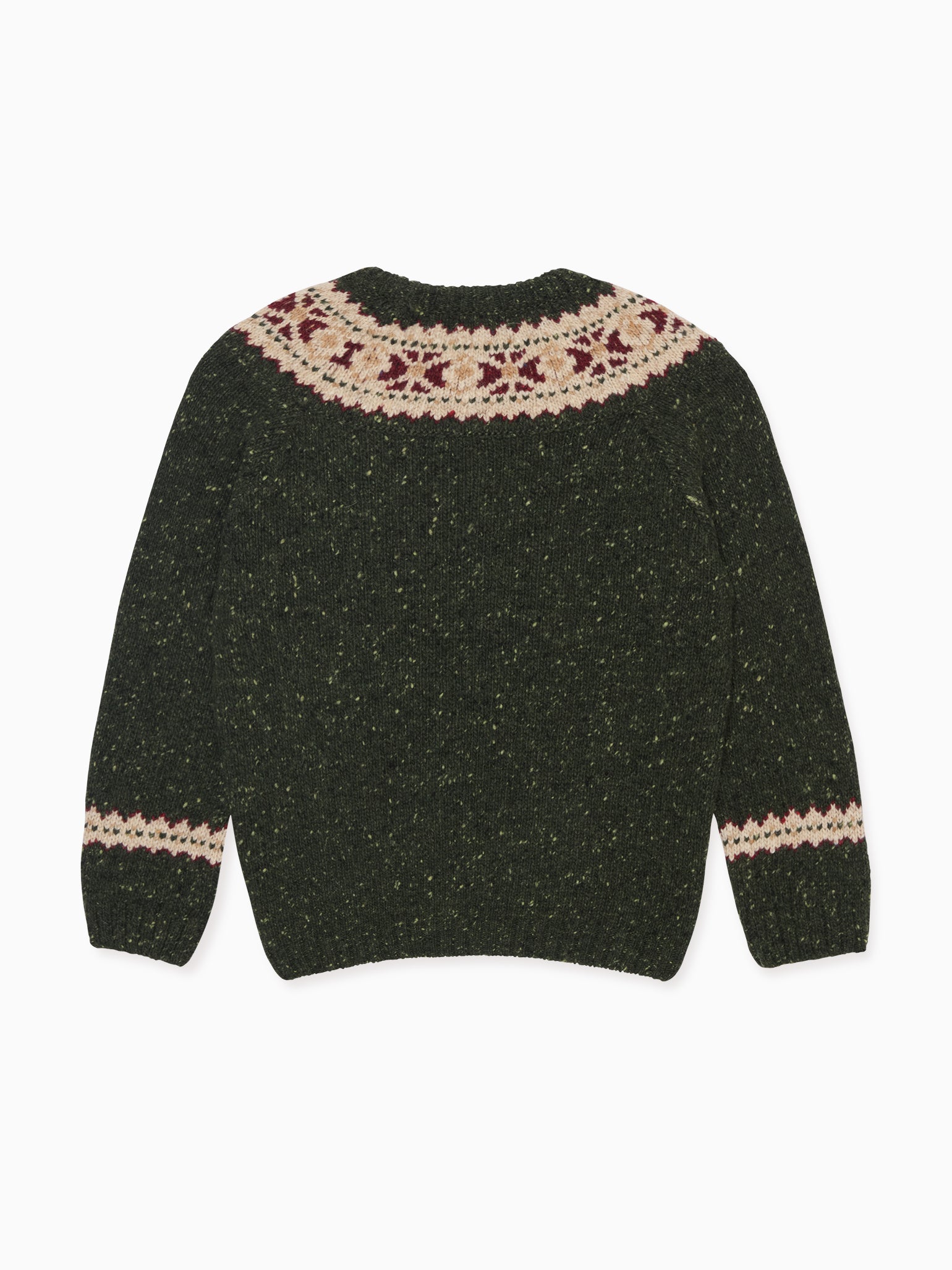 Green Fair Isle Jumper & Loden Coat Outfit Bundle