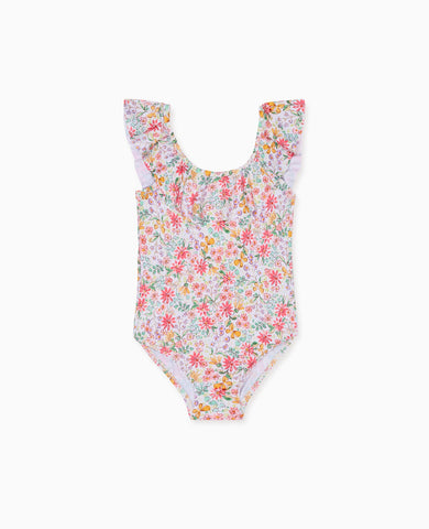 Pink Floral Mila Girl Swimsuit