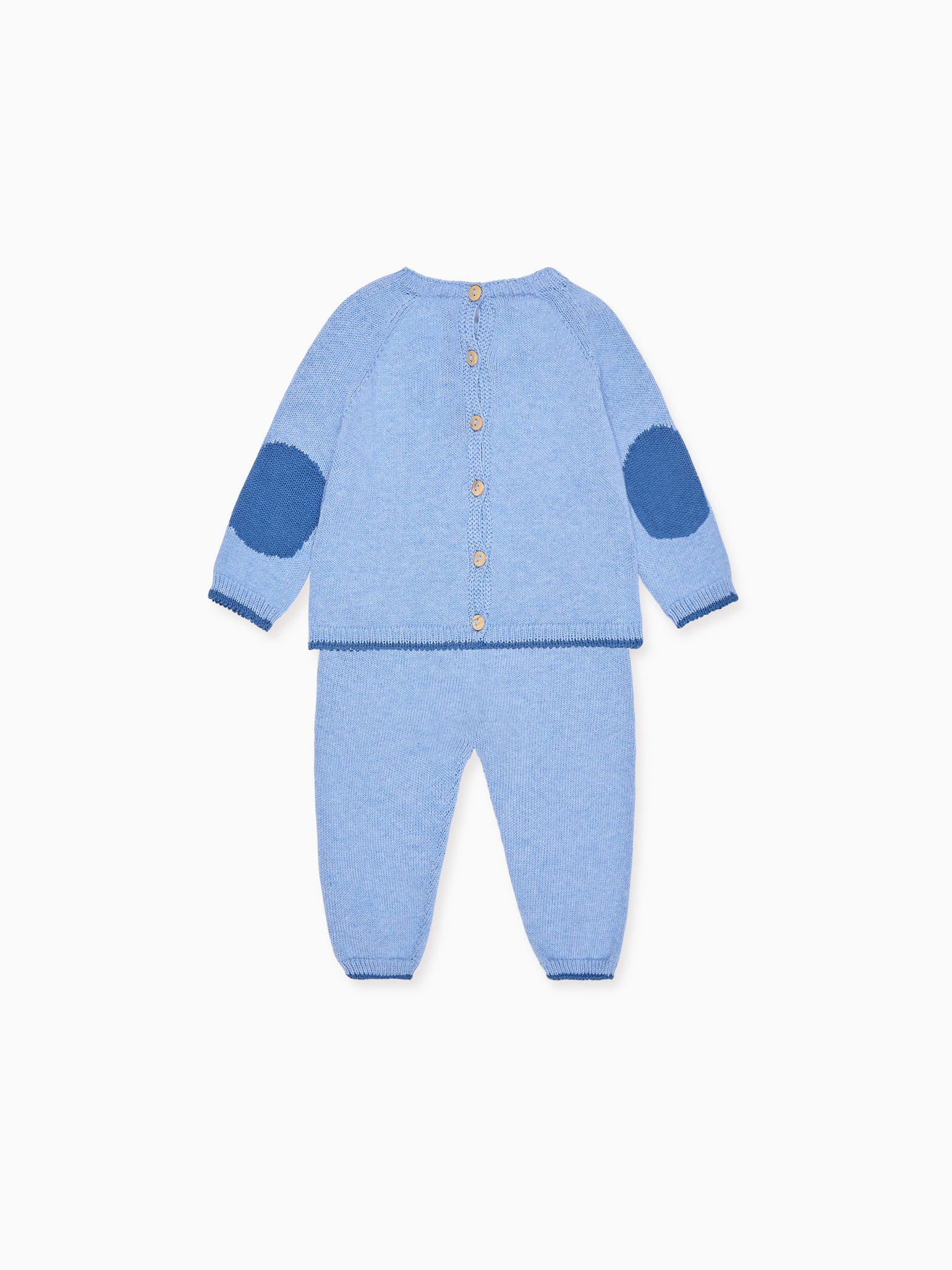 Blue Mirlo Cotton Baby Knitted Set