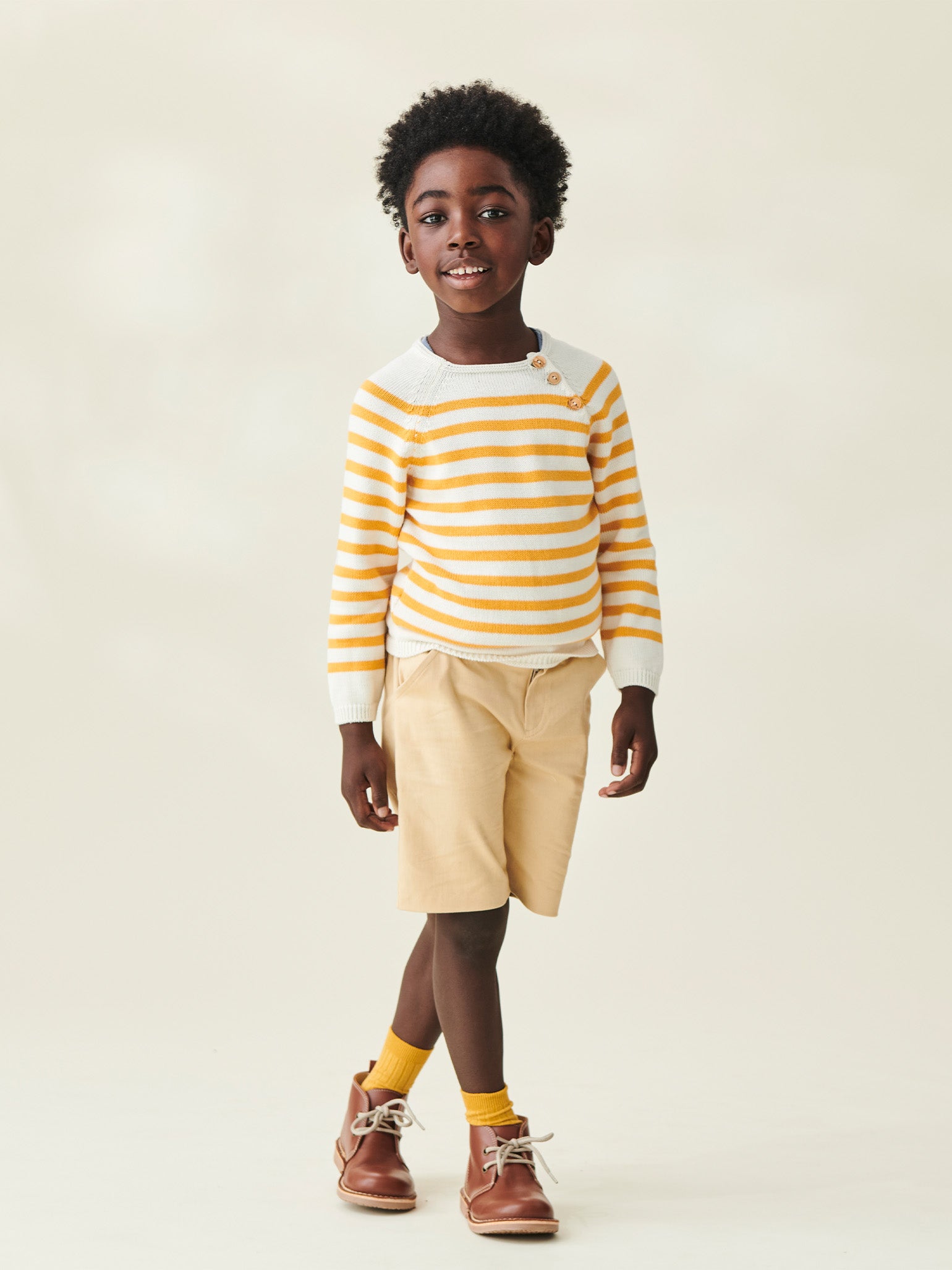 Boys yellow shop jumper