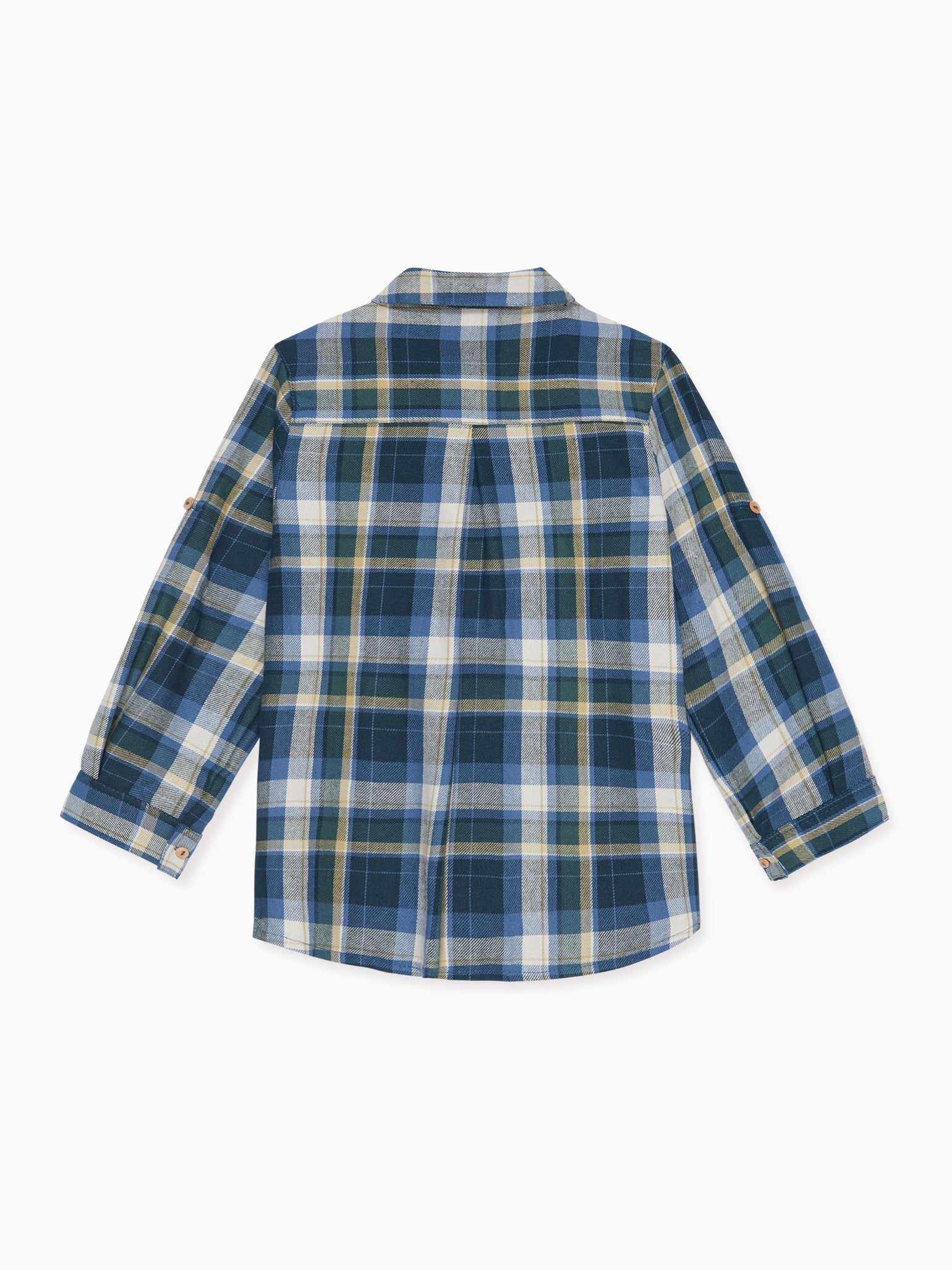 Blue Check Nico Long Sleeve Boy Shirt