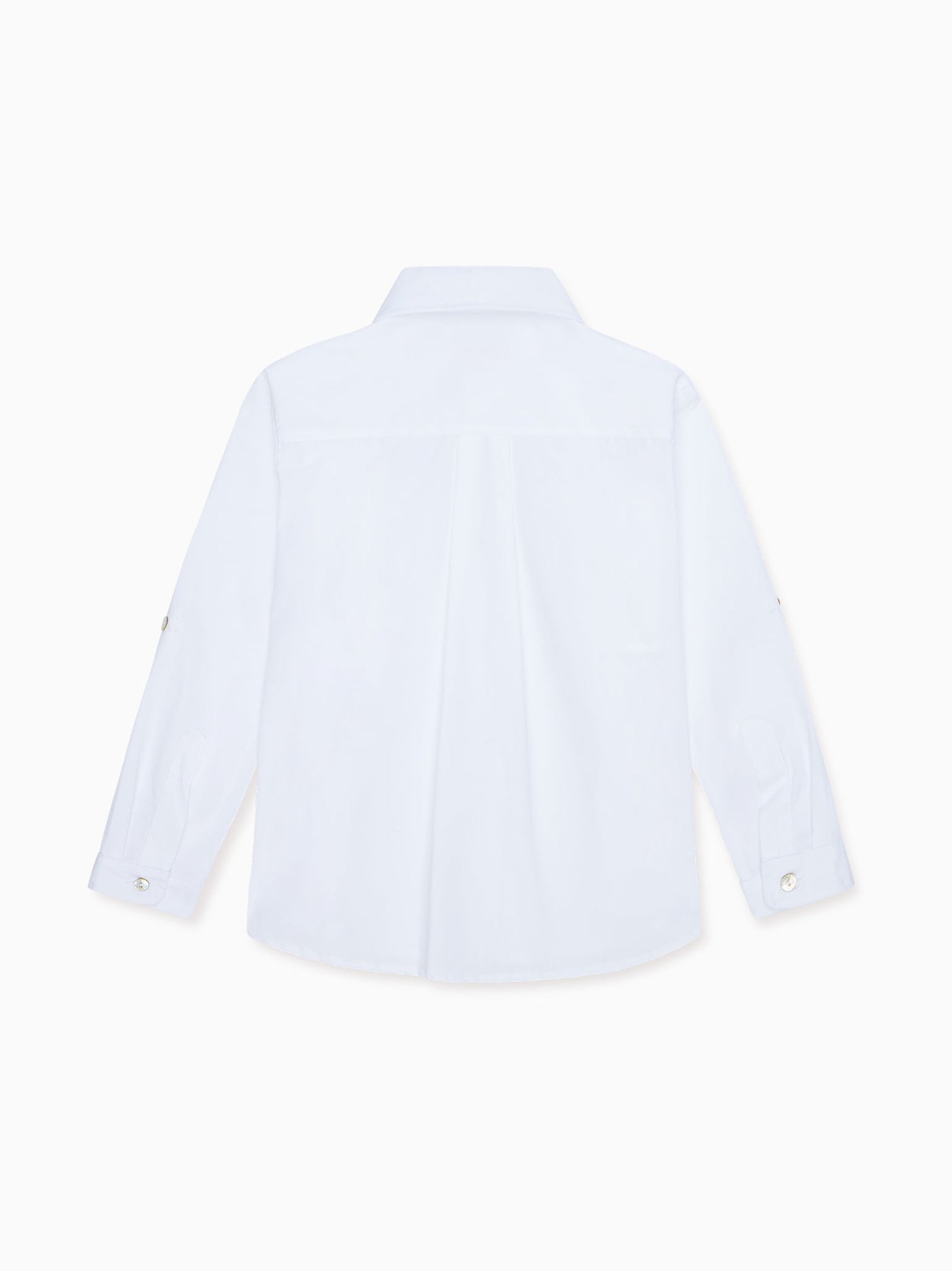 White Nico Long Sleeve Boy Shirt – La Coqueta Kids