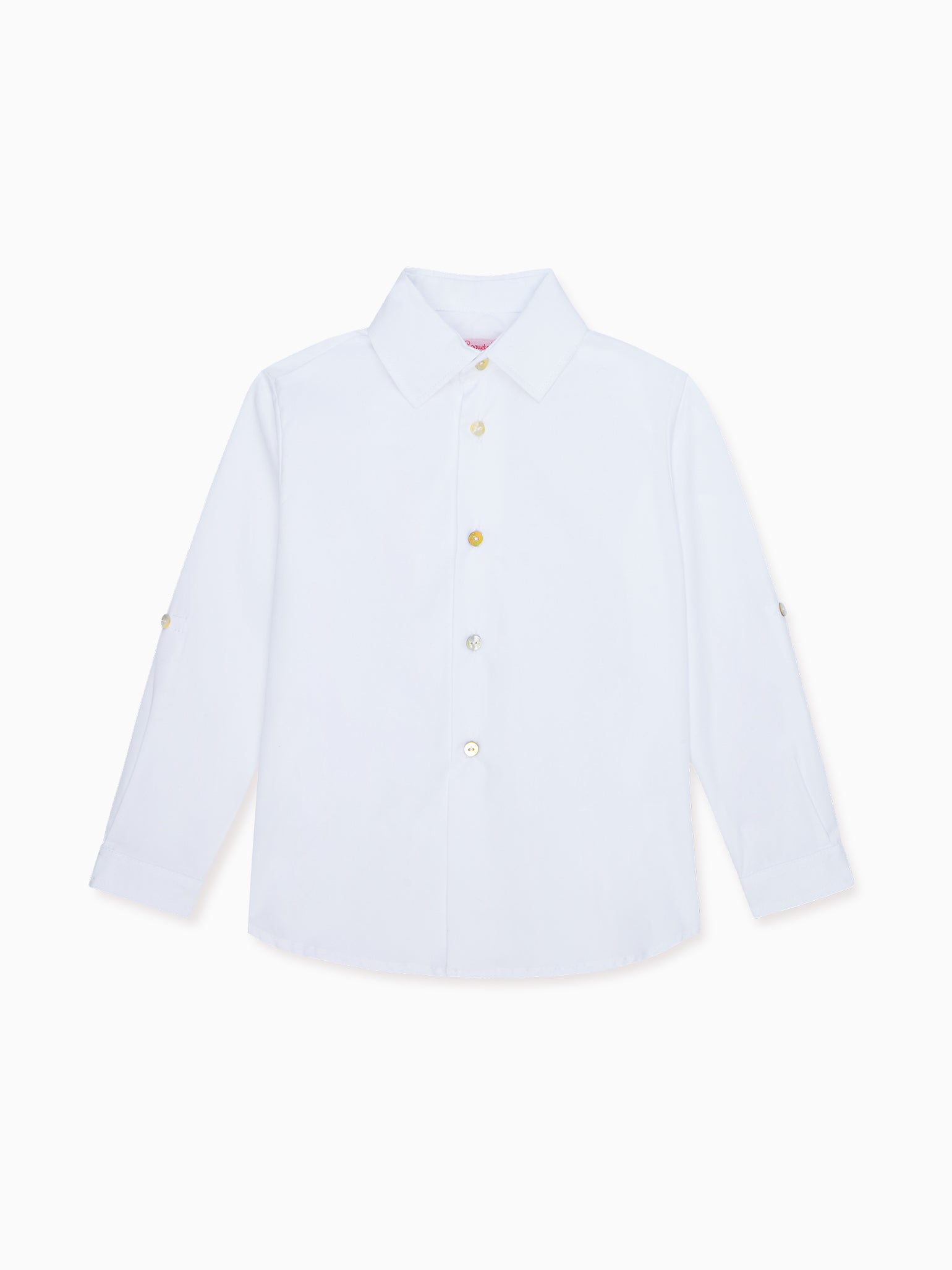 White Nico Long Sleeve Boy Shirt – La Coqueta Kids