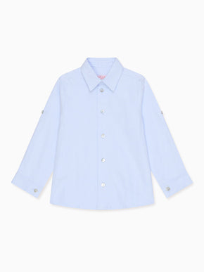 Light Blue Nico Brushed Cotton Boy Shirt