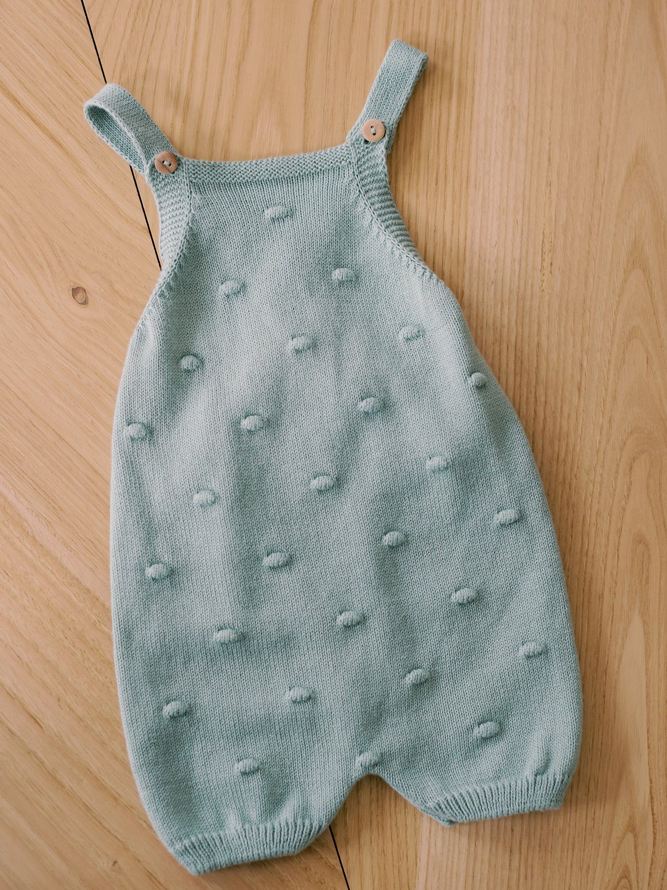 Sage Noa Cotton Baby Knitted Dungarees