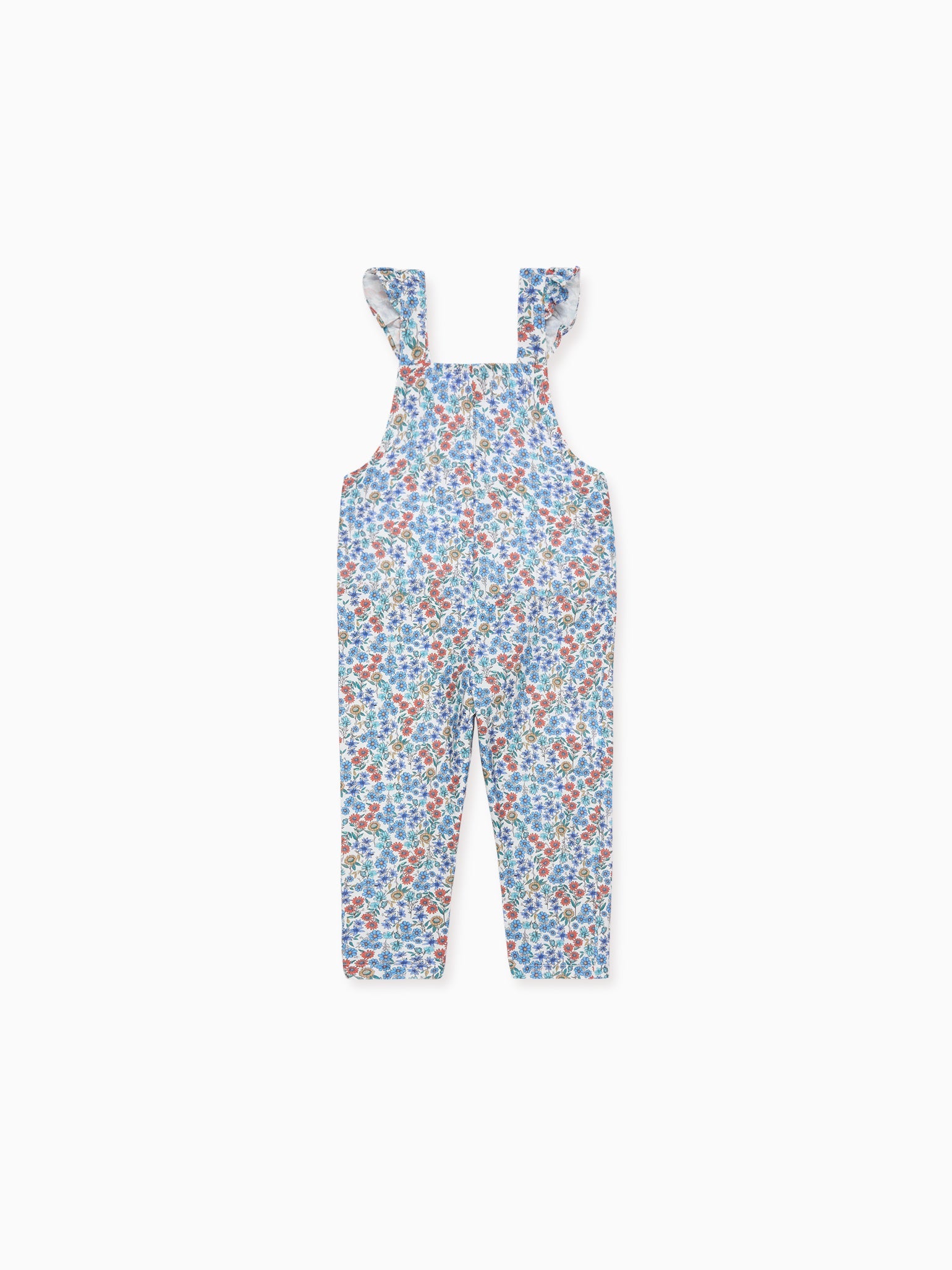 Blue Floral Nova Baby Girl Dungarees