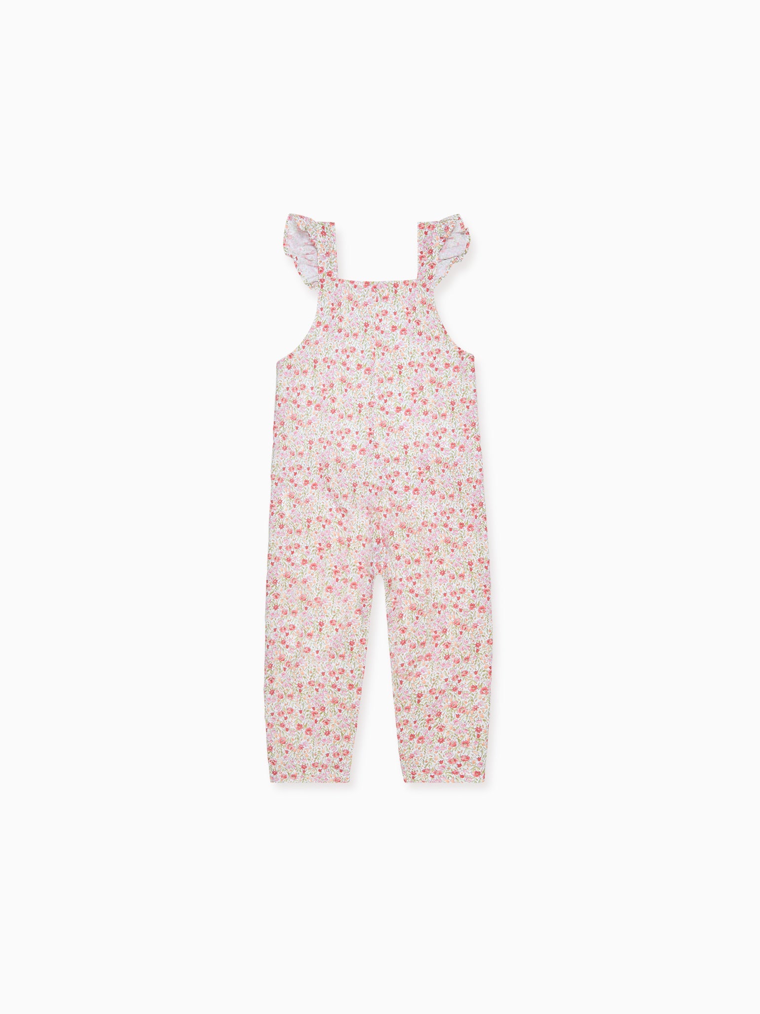 Red Floral Nova Baby Girl Dungarees