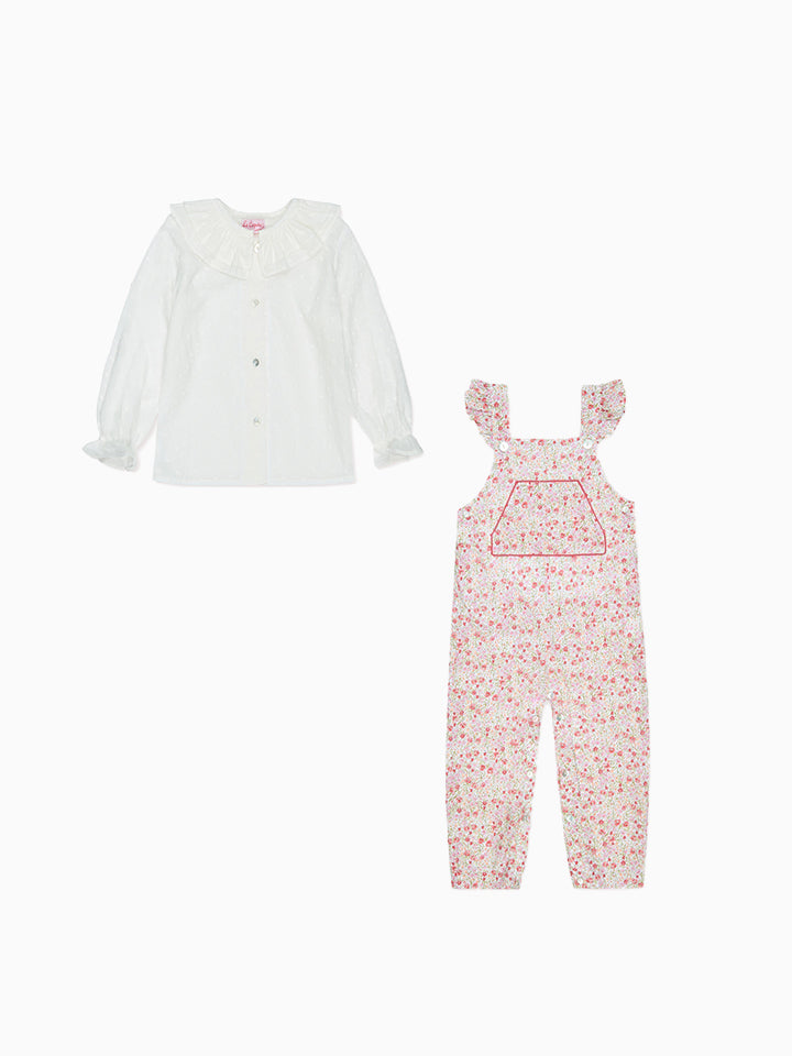 Nova Dungarees & Lorna Shirt Baby Outfit Bundle