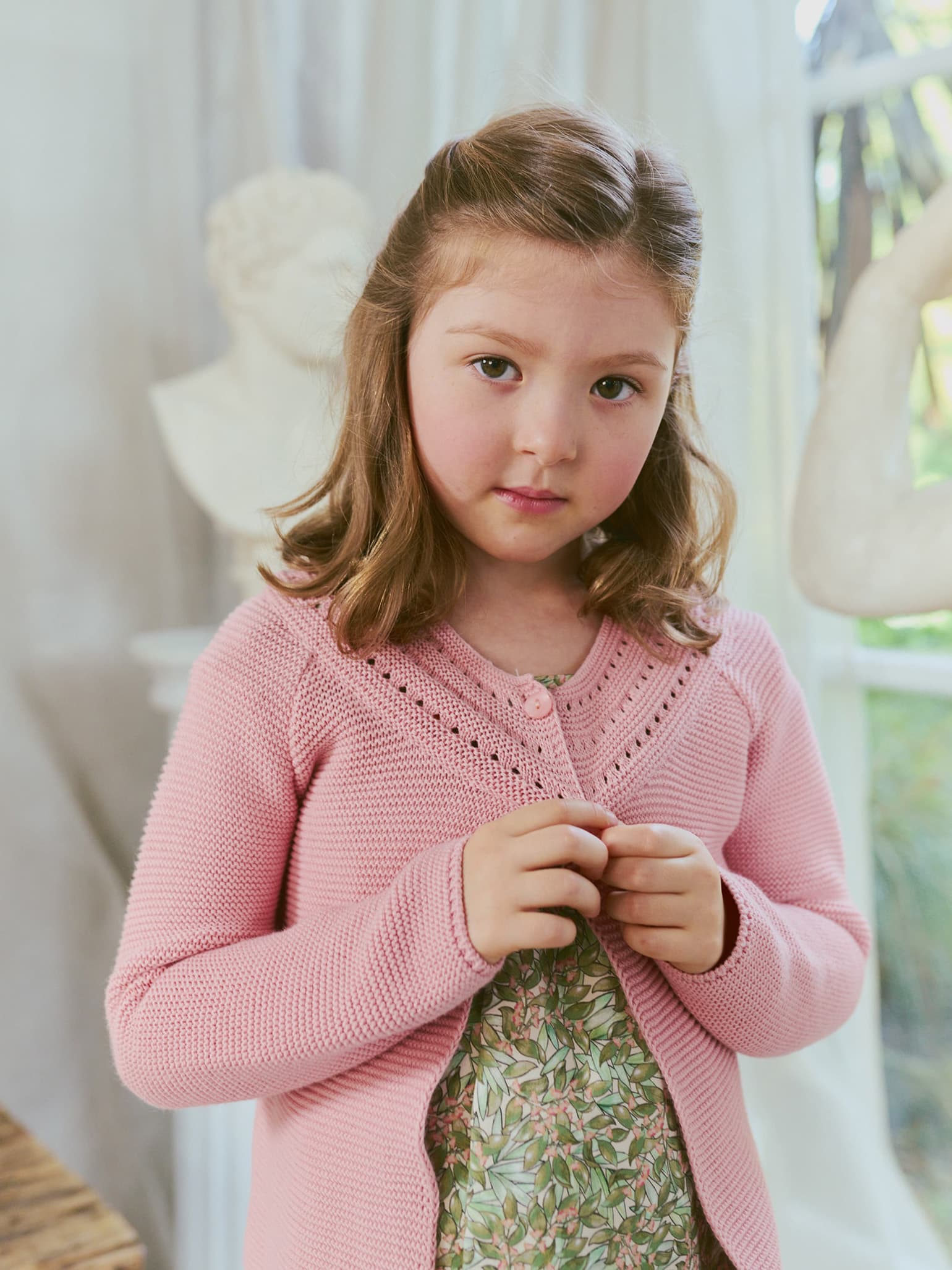 Baby girl cotton hot sale cardigan