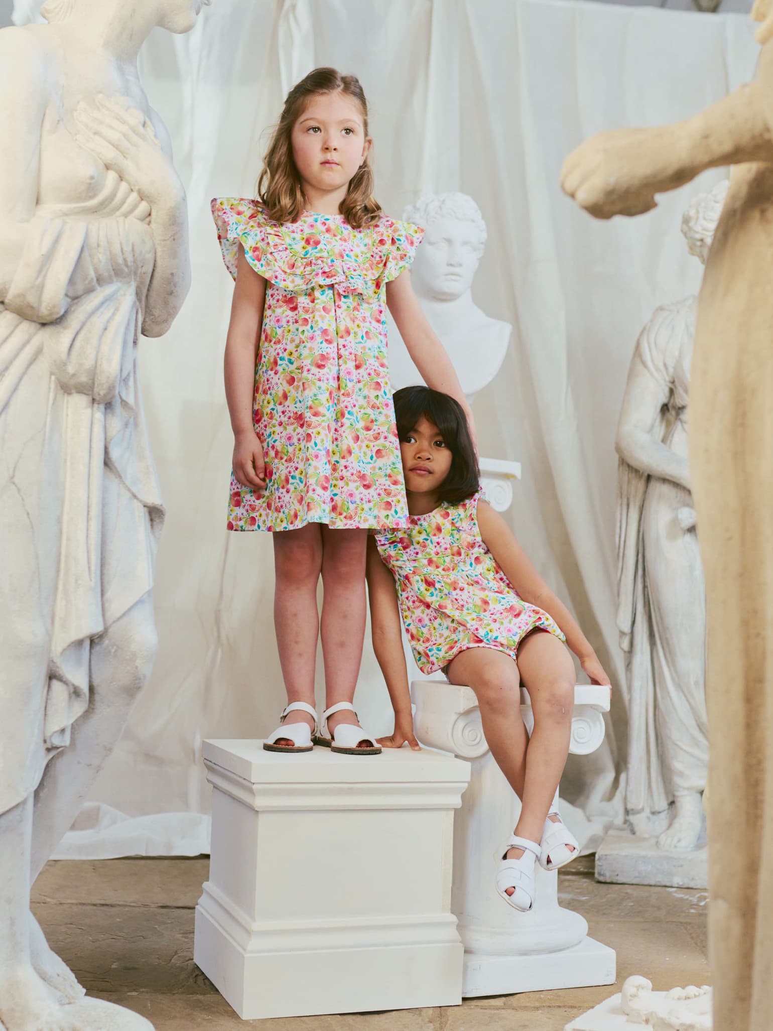 Young store girls dressing