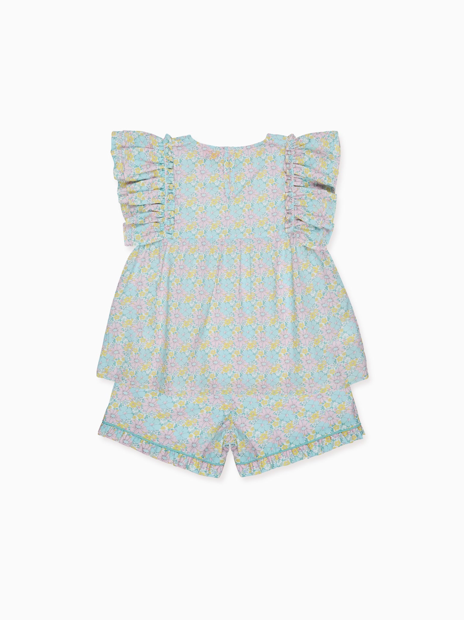 Aqua Floral Oria Girl Set