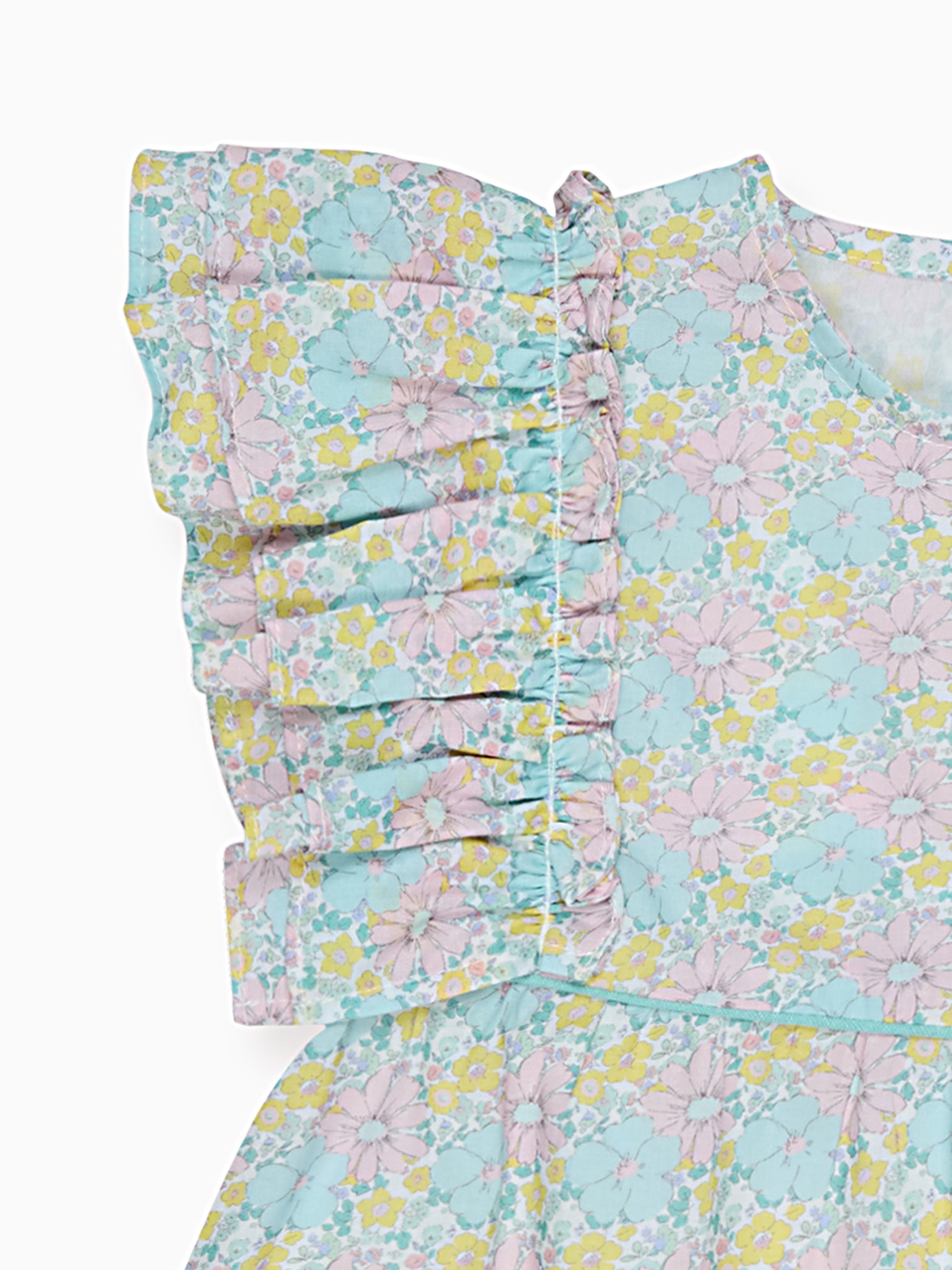 Aqua Floral Oria Girl Set