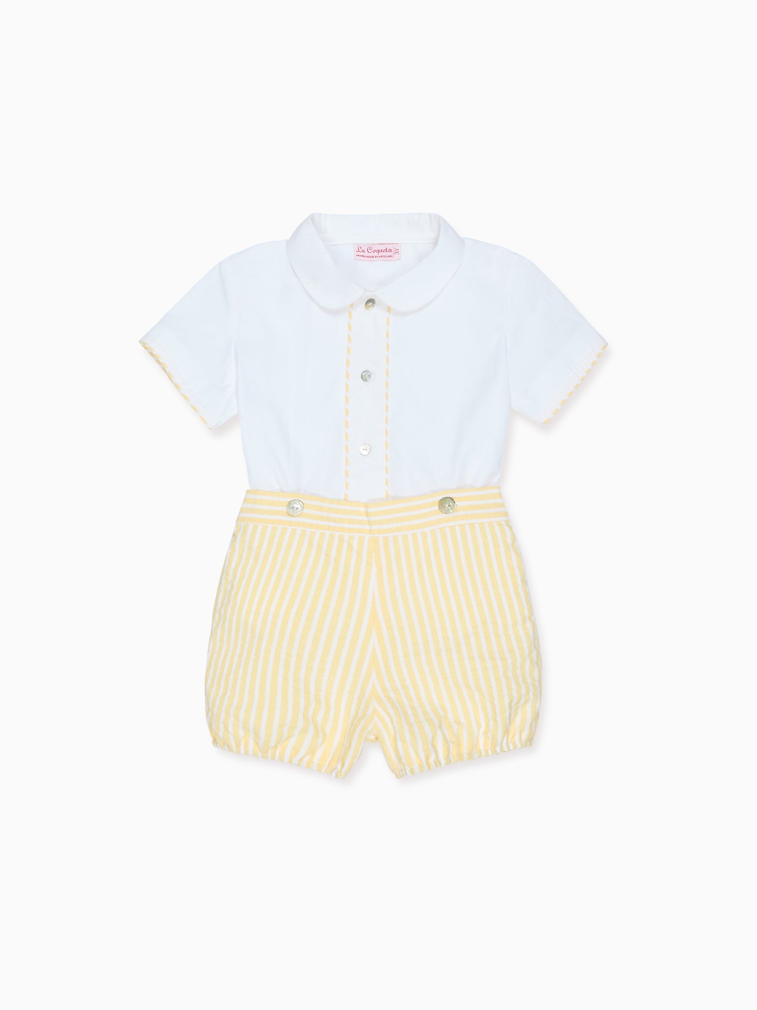 Lemon Stripe Orlando Baby Boy Set