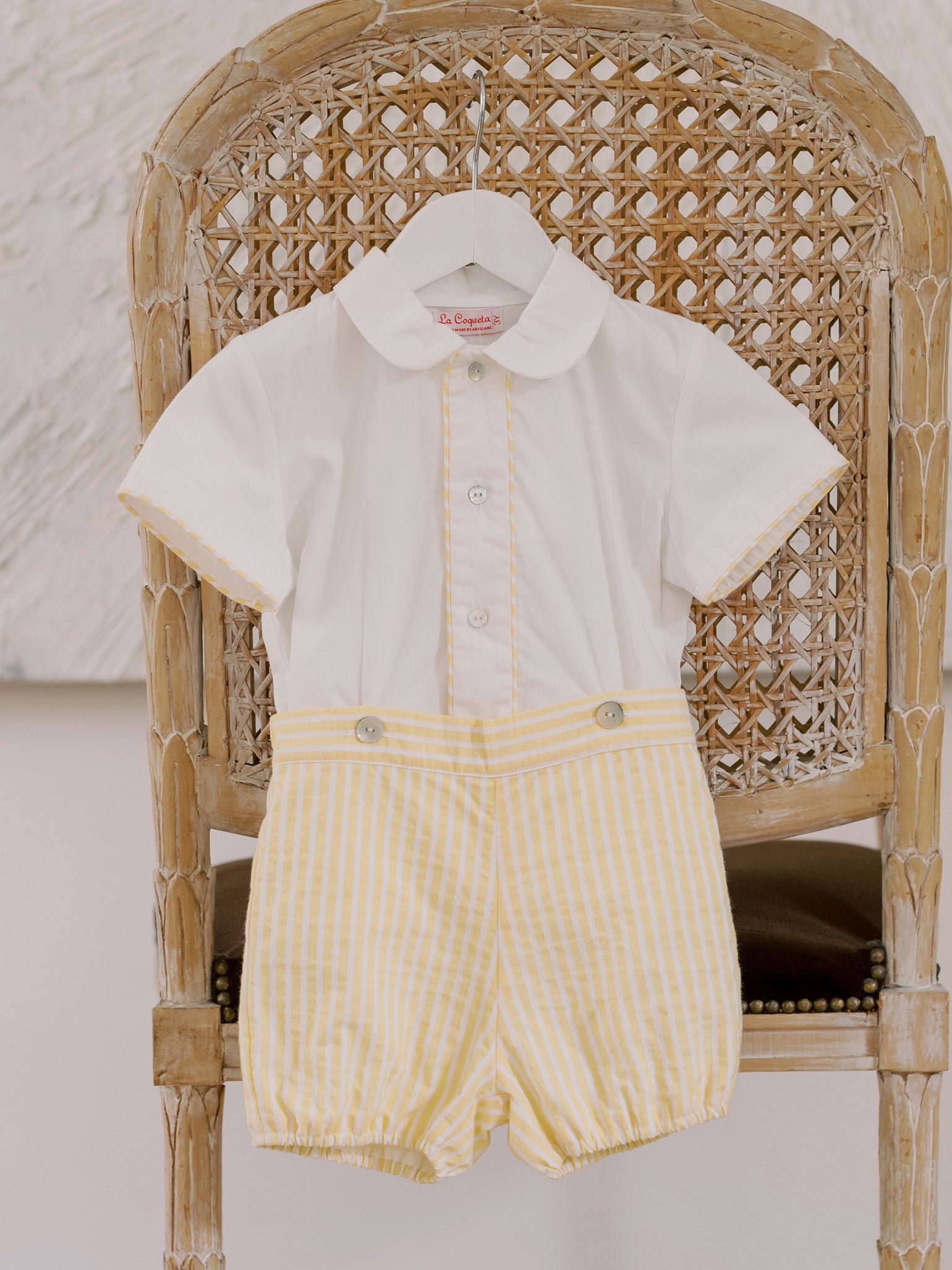 Lemon Stripe Orlando Baby Boy Set