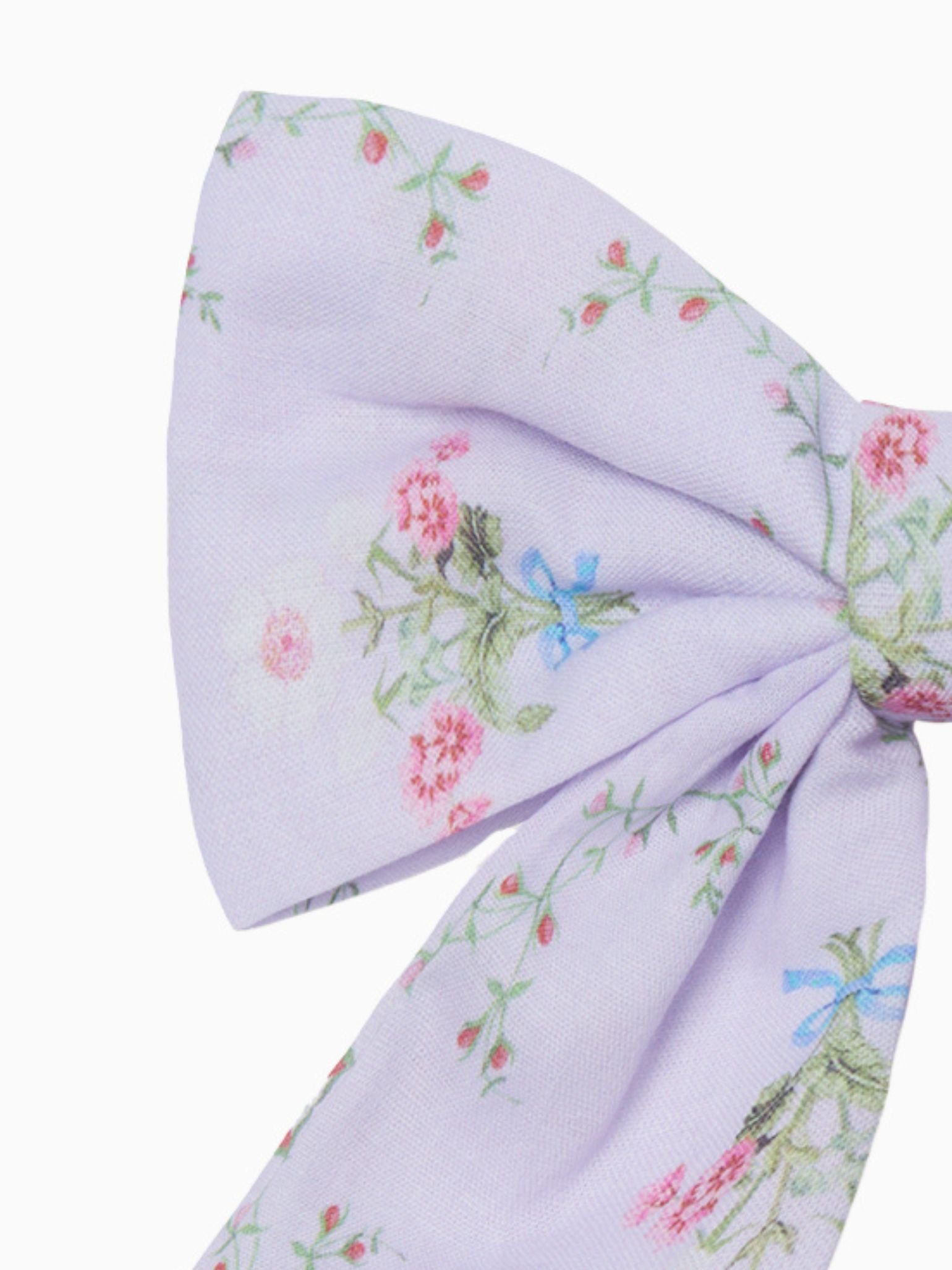 Hill House Home X La Coqueta Lilac Trellis Girl Large Bow Clip