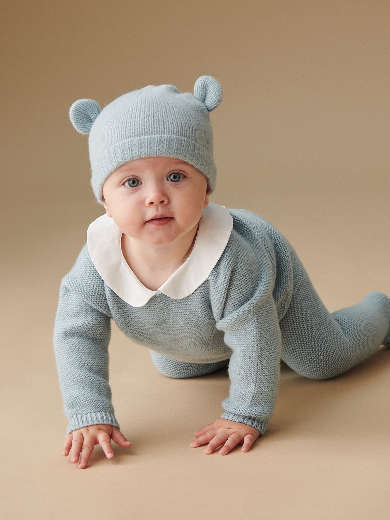 Blue Palmira Cashmere Baby Set