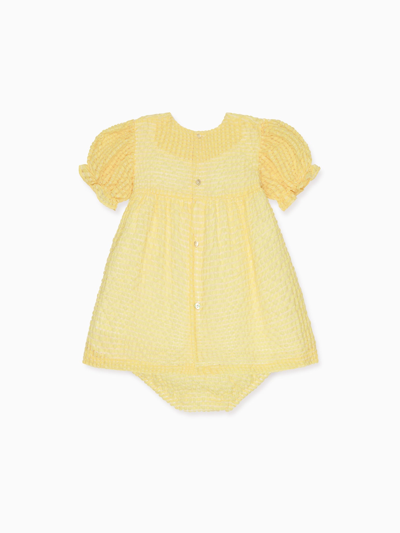 Pale Yellow Petalo Ceremony Baby Girl Set