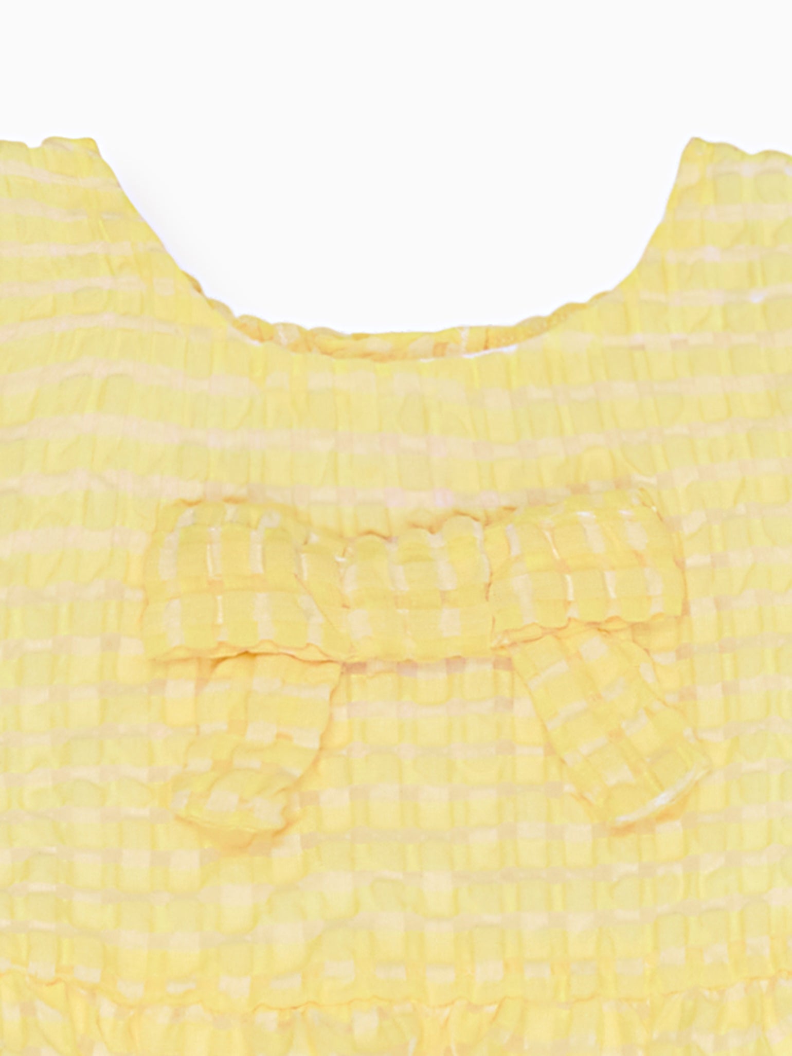 Pale Yellow Petalo Ceremony Baby Girl Set