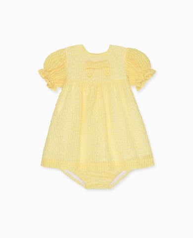 Pale Yellow Petalo Ceremony Baby Girl Set