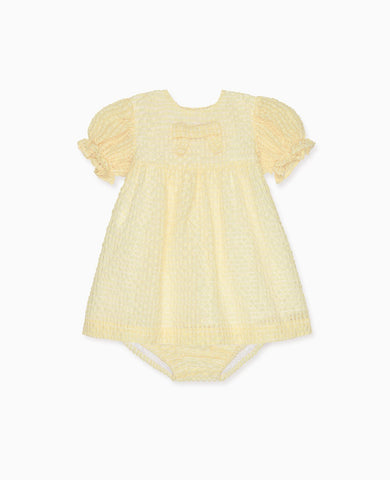 Pale Yellow Petalo Ceremony Baby Girl Set