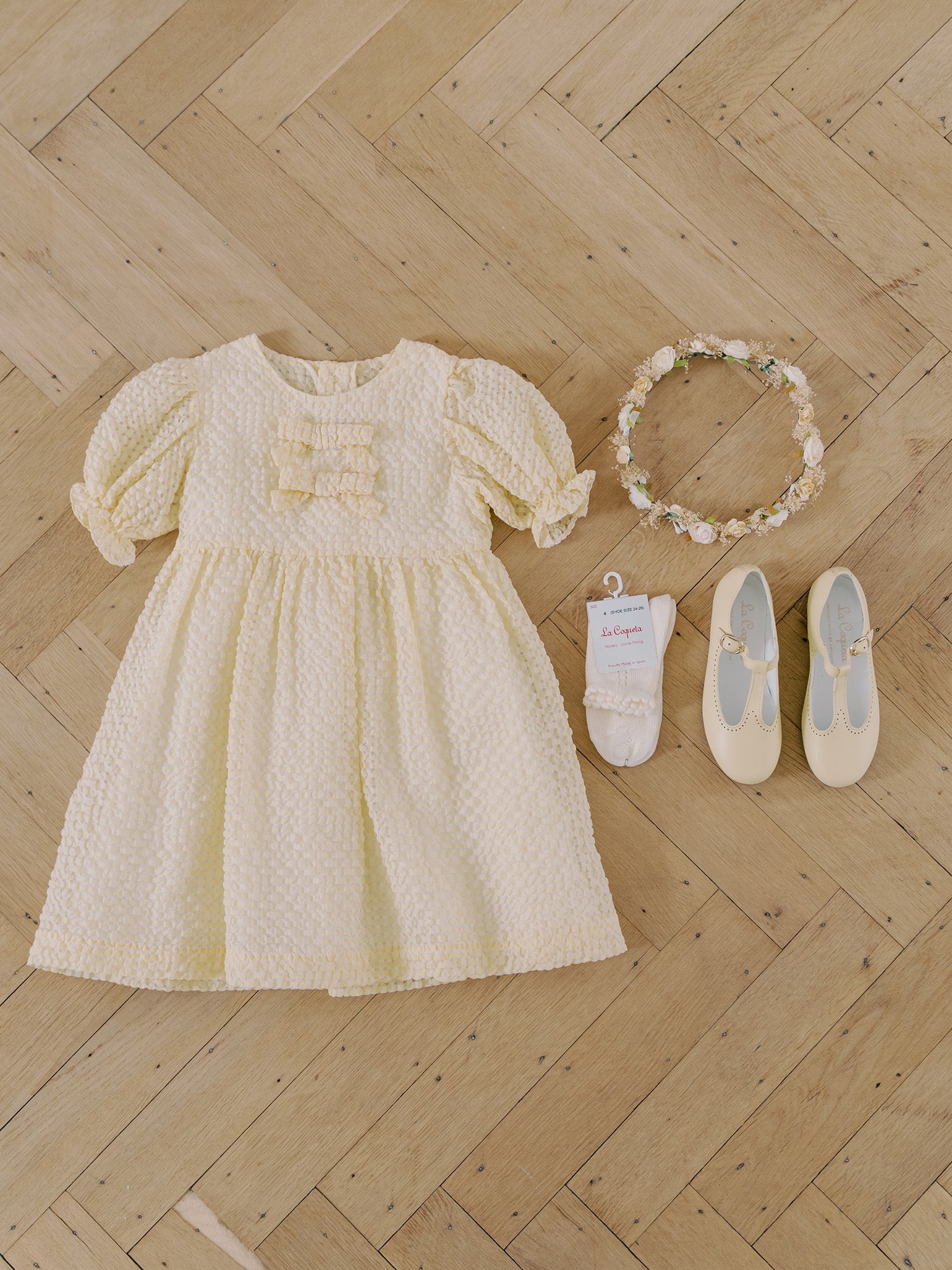 Pale Yellow Petalo Ceremony Girl Dress