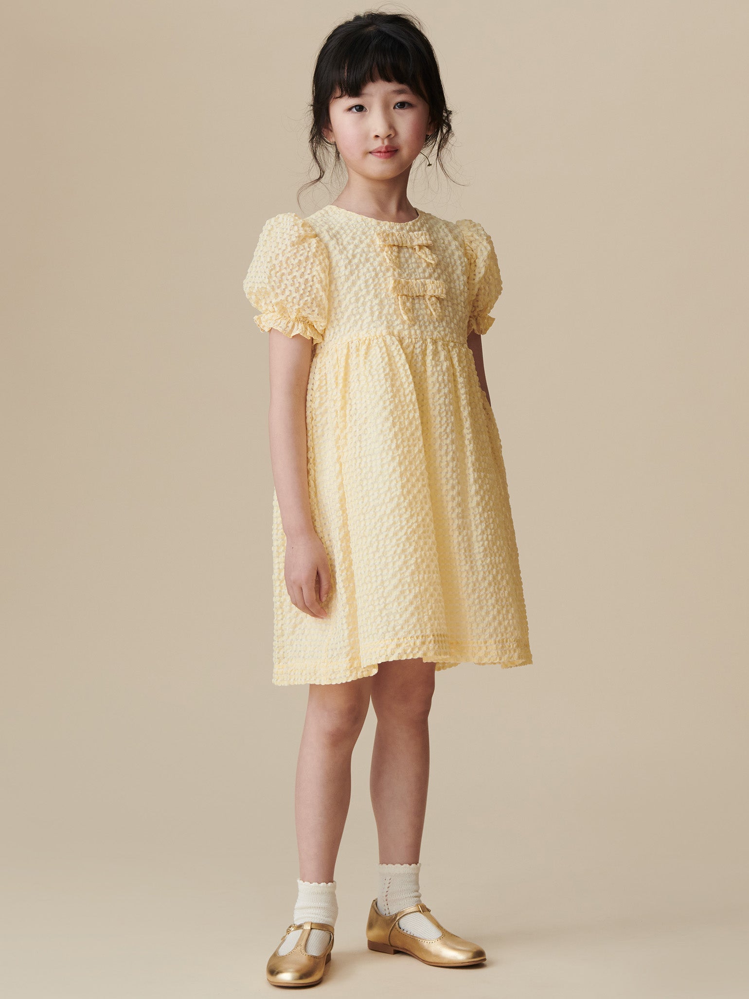 Pale Yellow Petalo Ceremony Girl Dress