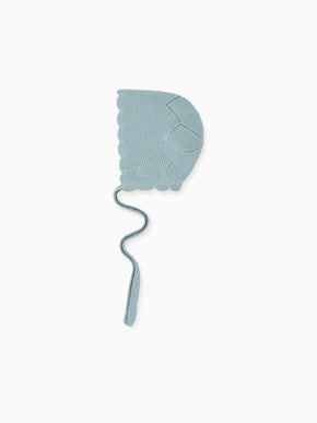 Blue Ramona Cashmere Baby Bonnet