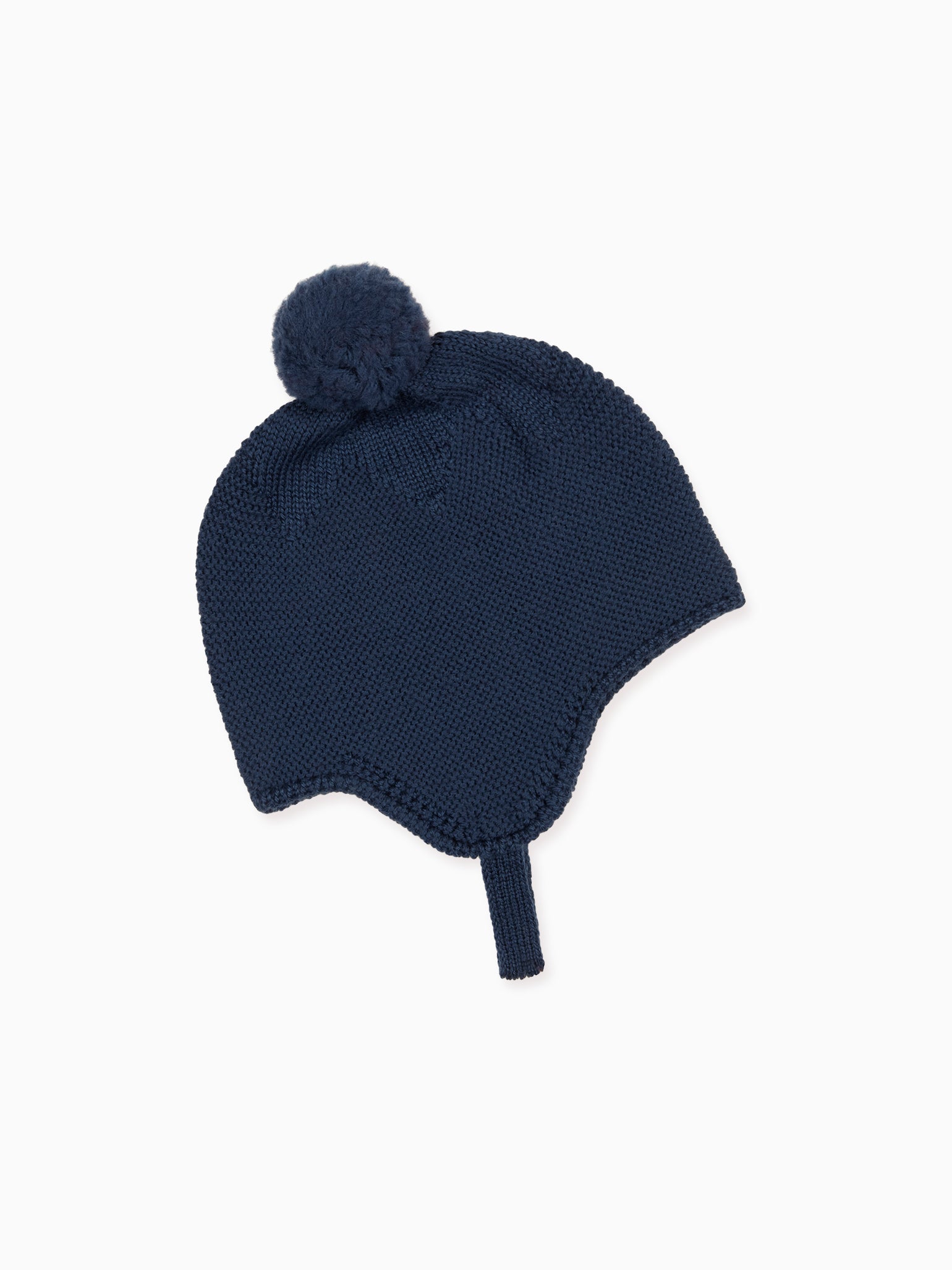 Dark Blue Renta Merino Baby Knitted Bonnet