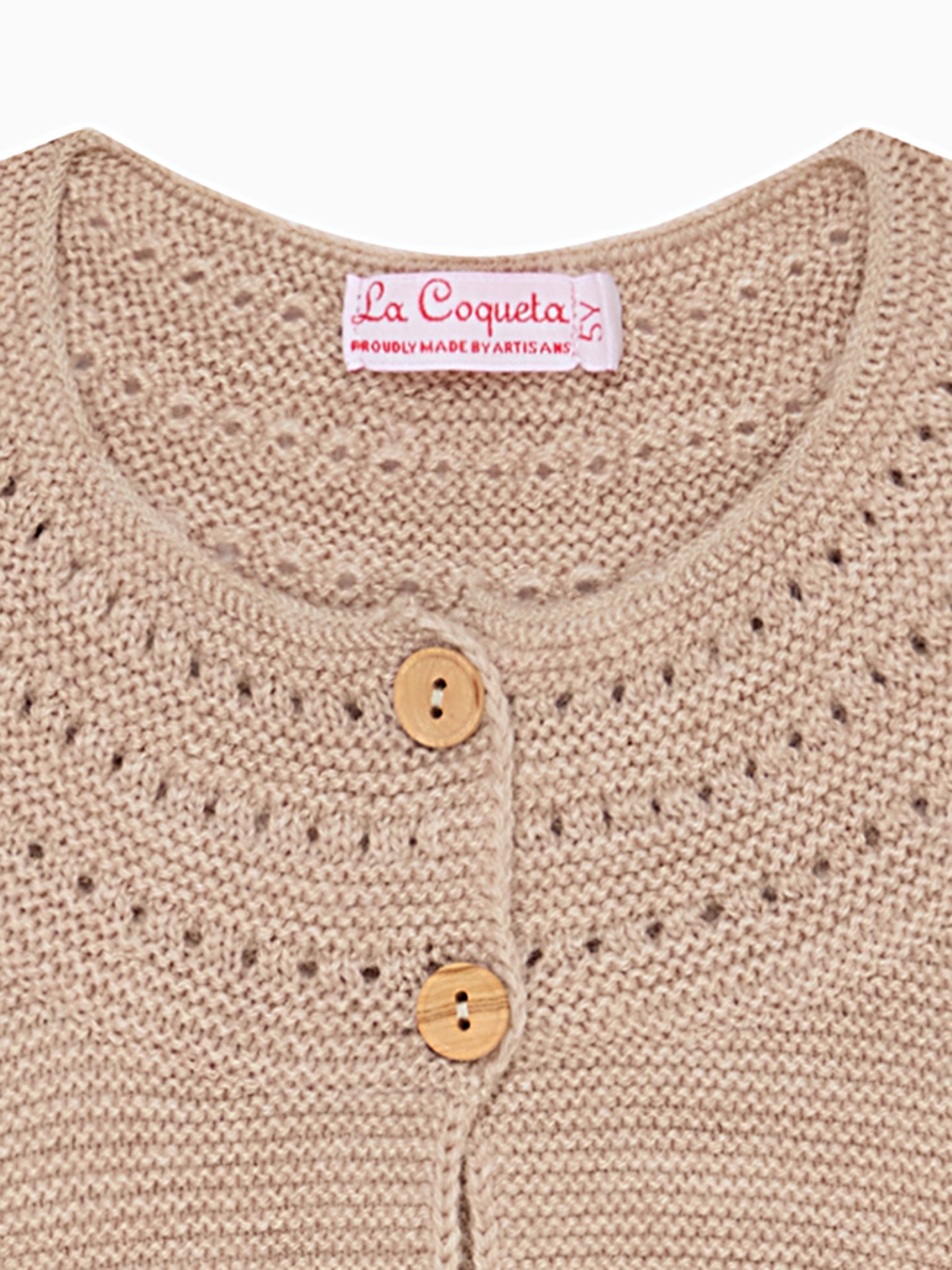 Camel Rima Merino Girl Cardigan