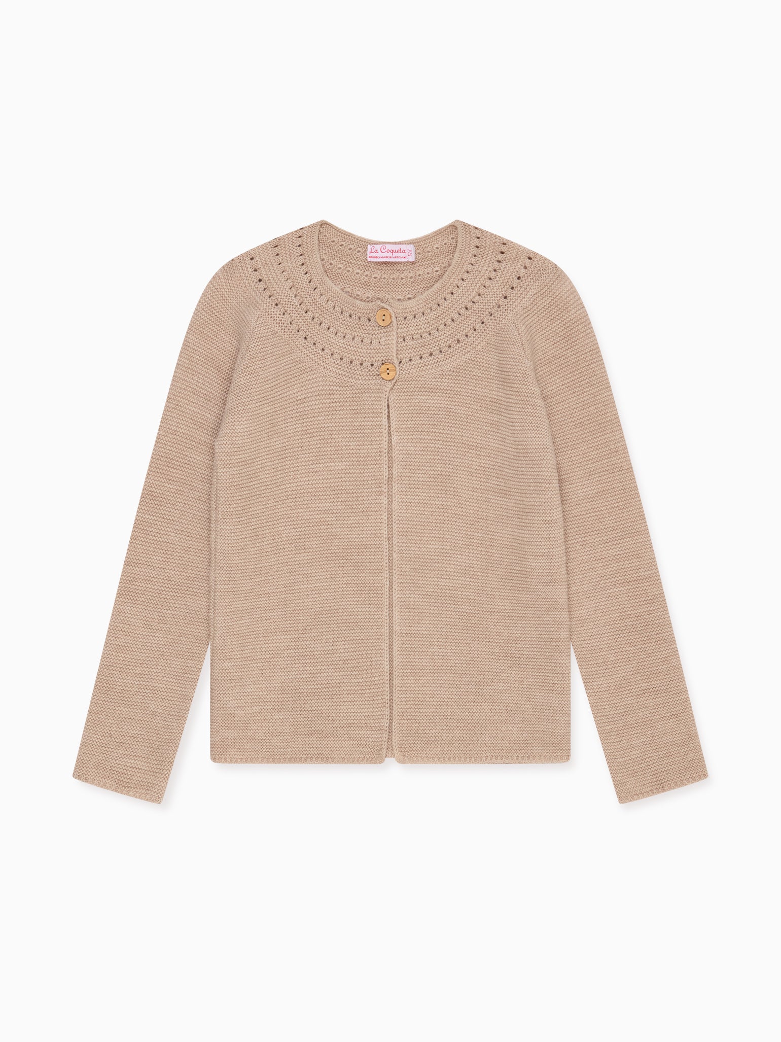 Camel Rima Merino Girl Cardigan