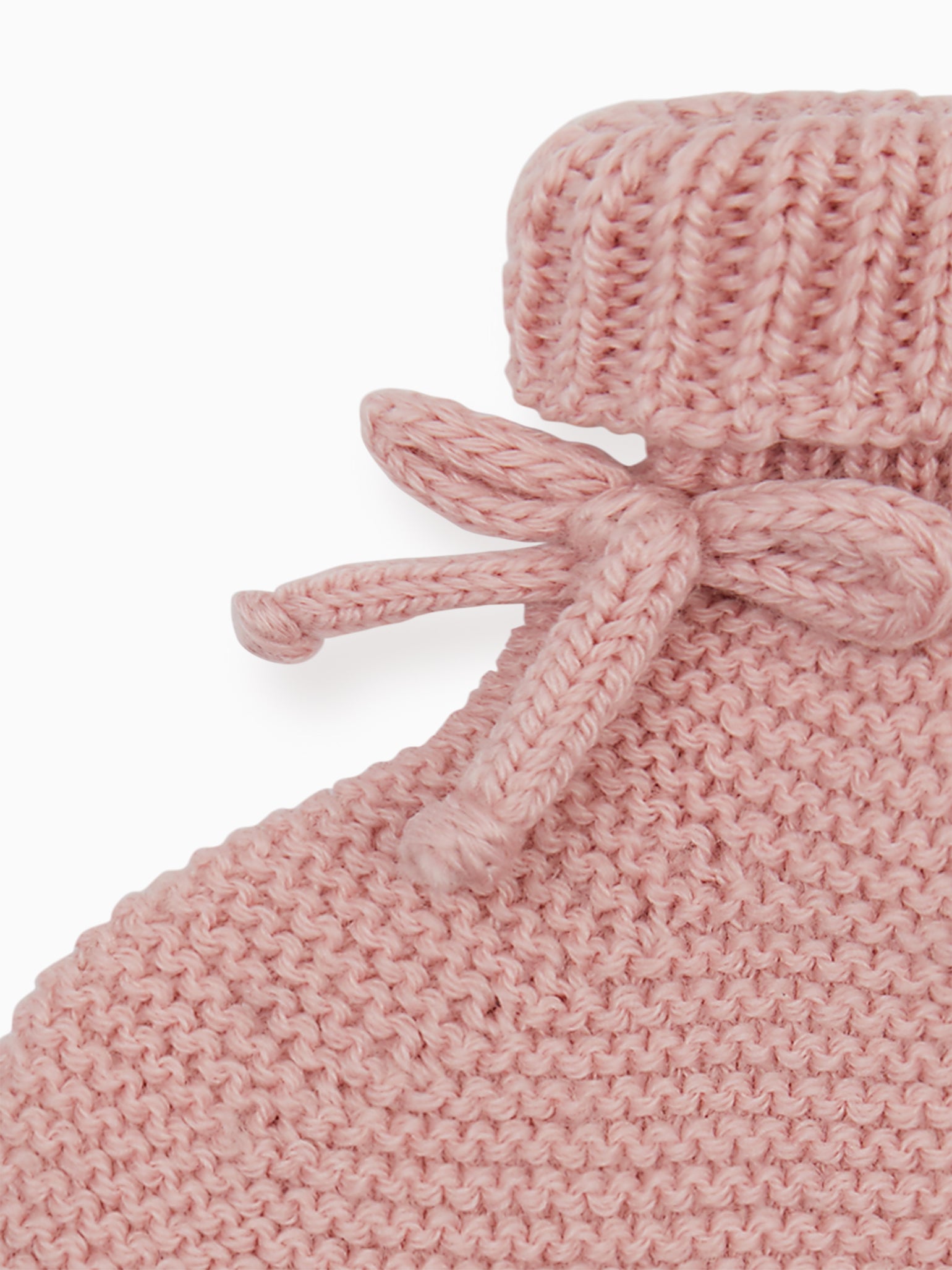 Pink Rimevera Merino Baby Girl Booties