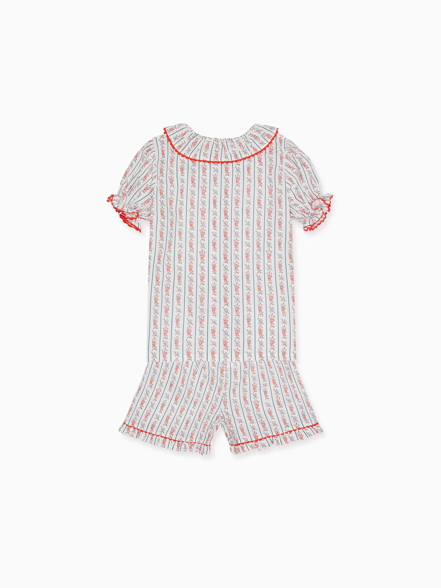 Ivory Floral Stripe Rinela Girl Pyjamas