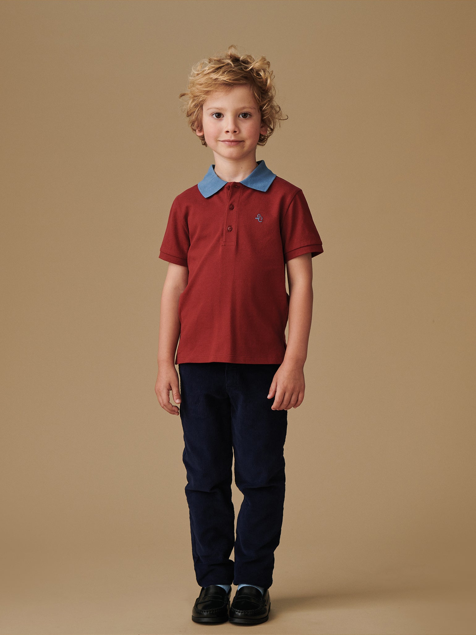 Burgundy Rocco Boy Polo Shirt