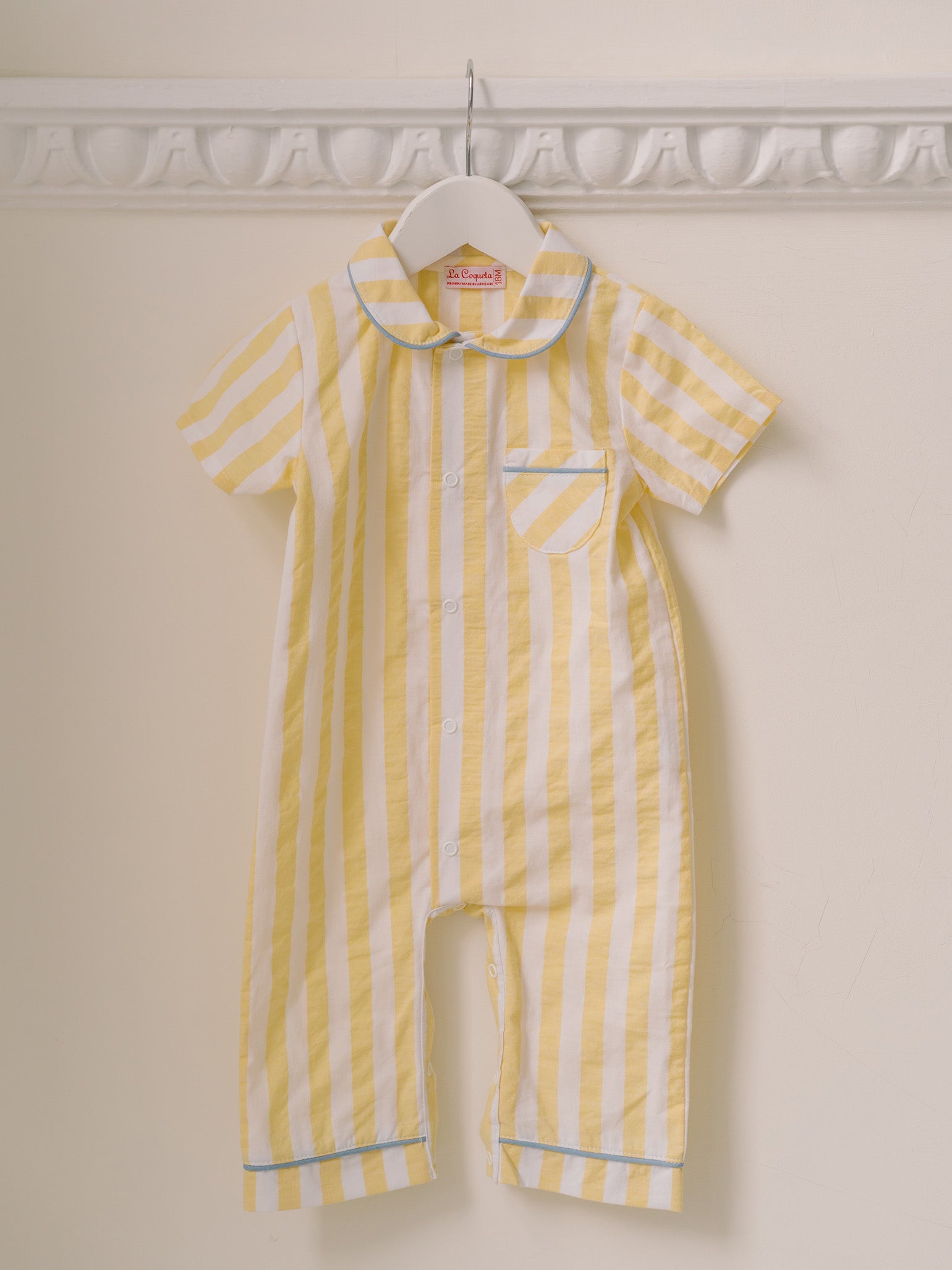 Lemon Stripe Santana Baby Pyjamas