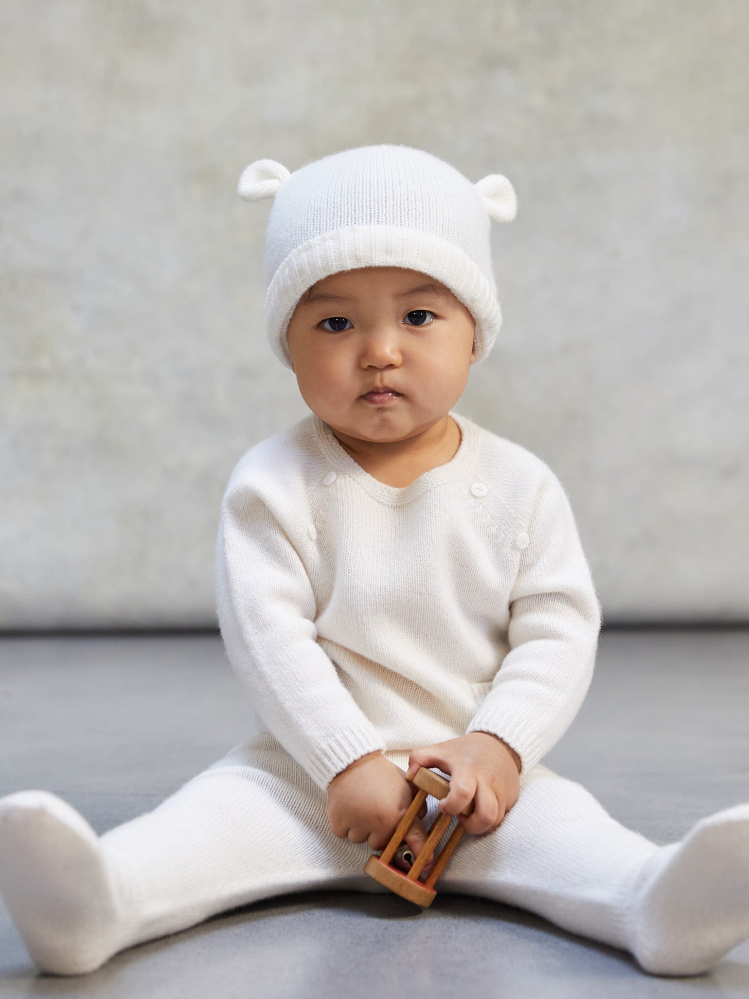 Ivory store baby hat