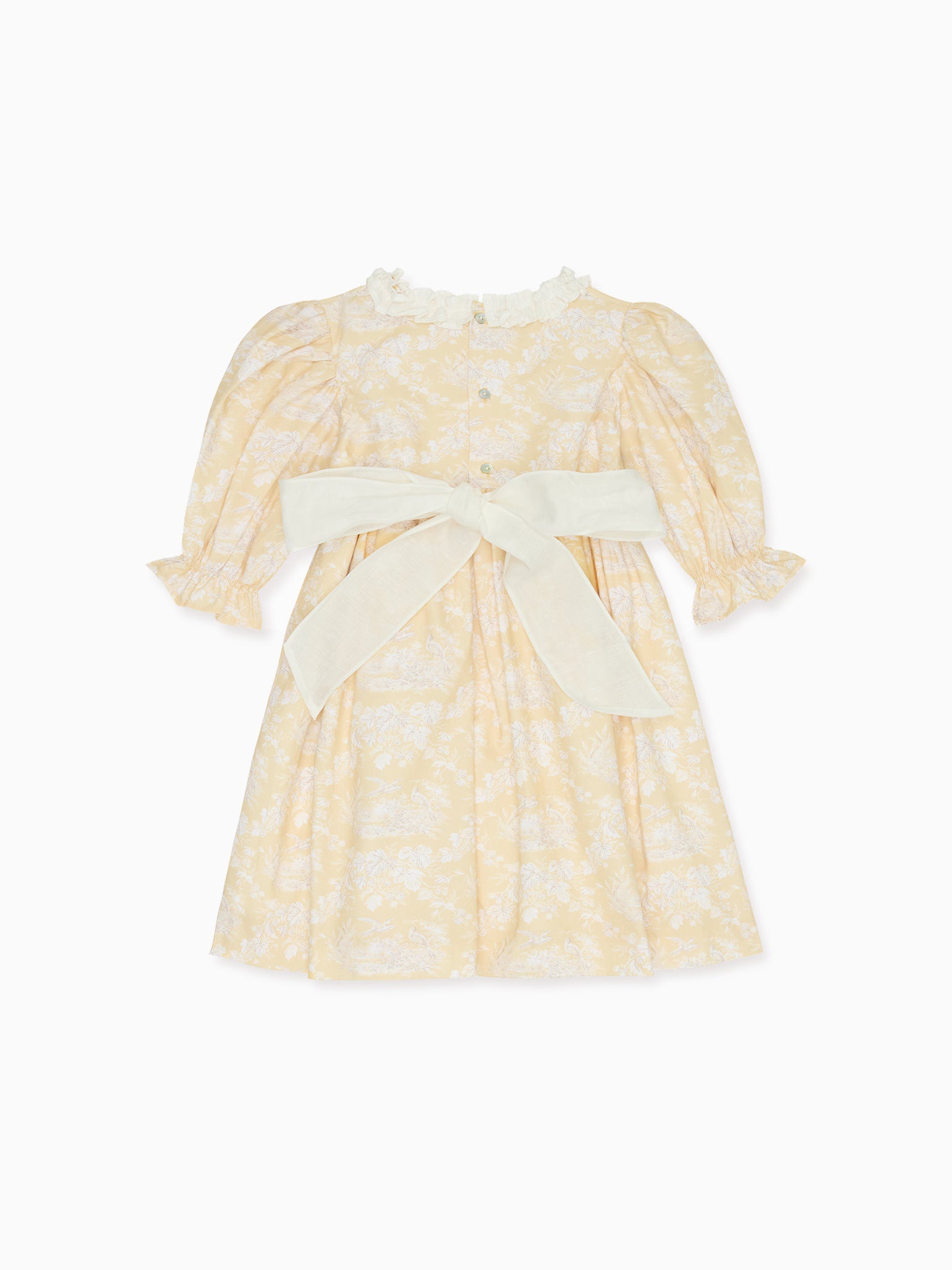 Yellow Toile Silas Girl Dress