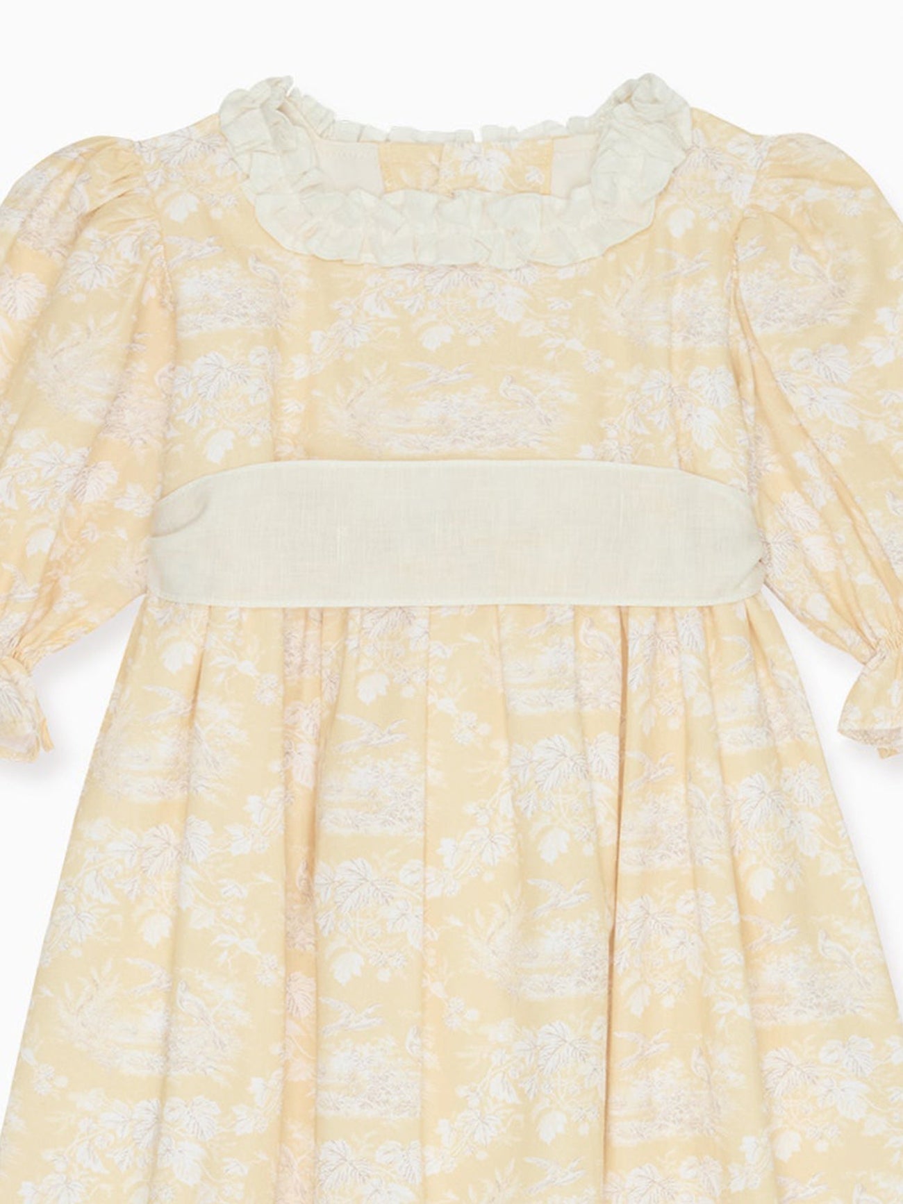 Yellow Toile Silas Girl Dress