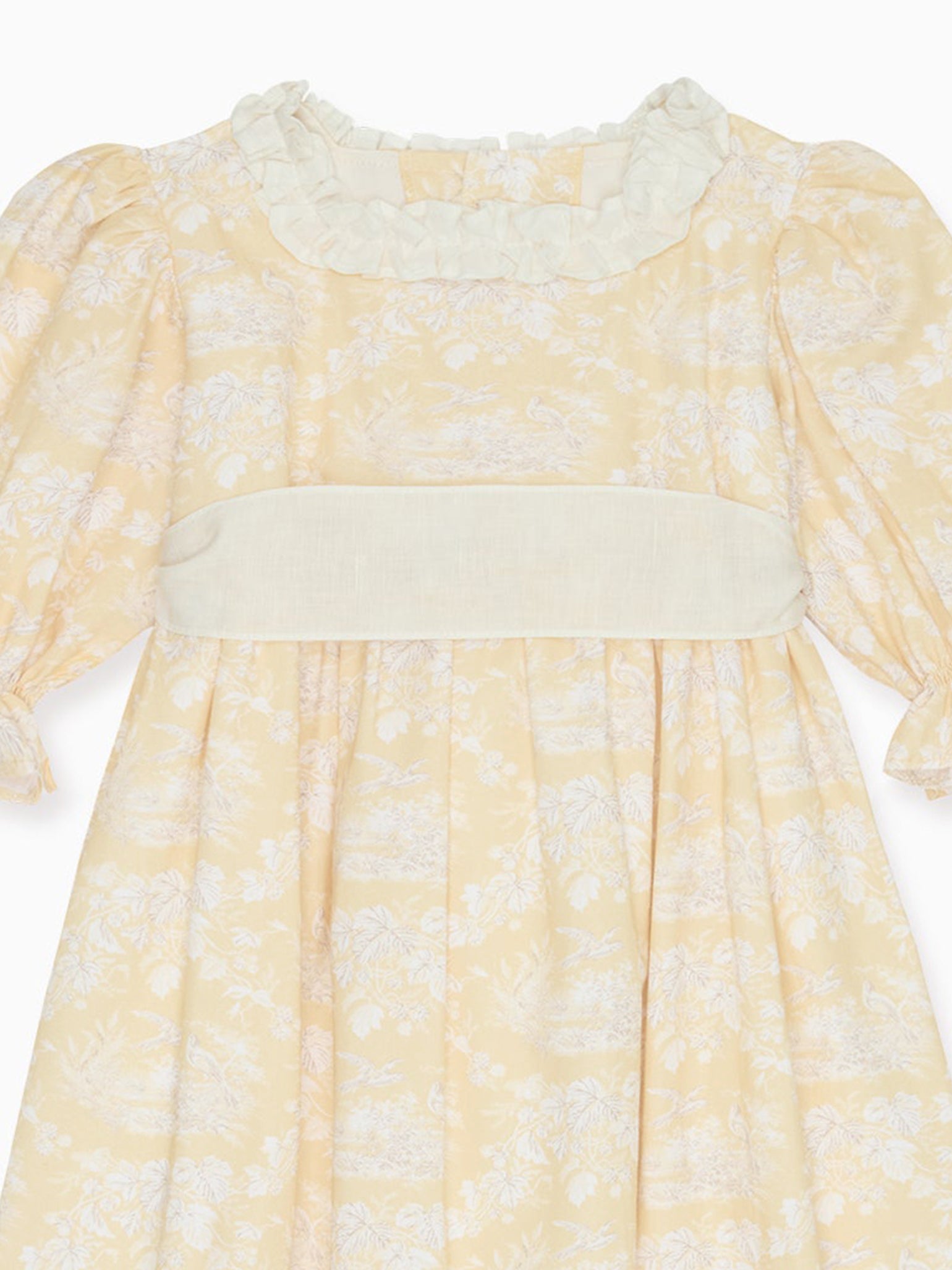 Yellow Toile Silas Girl Dress