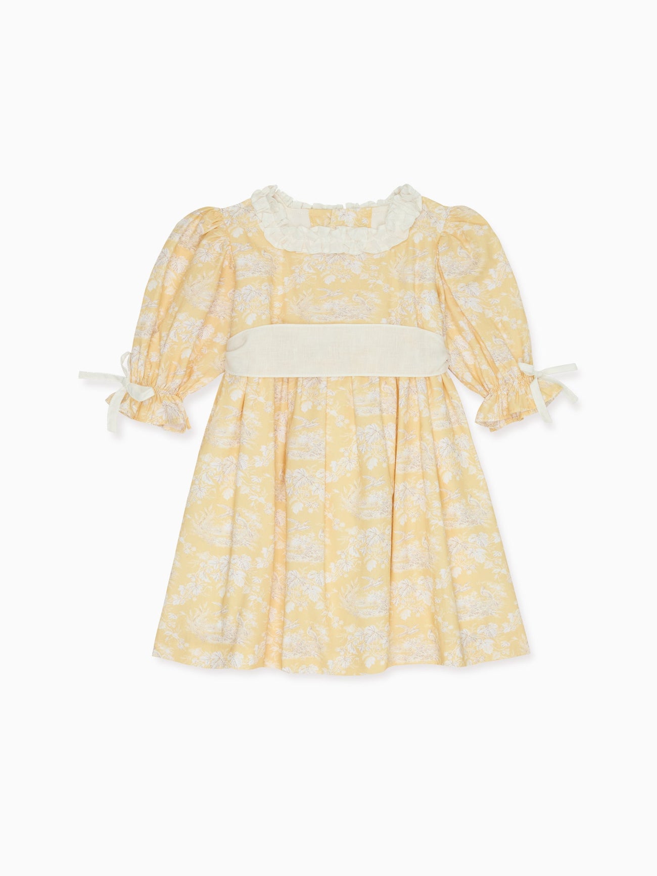 Yellow Toile Silas Girl Dress