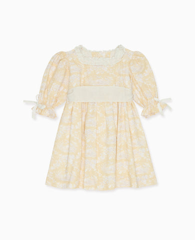 Yellow Toile Silas Girl Dress