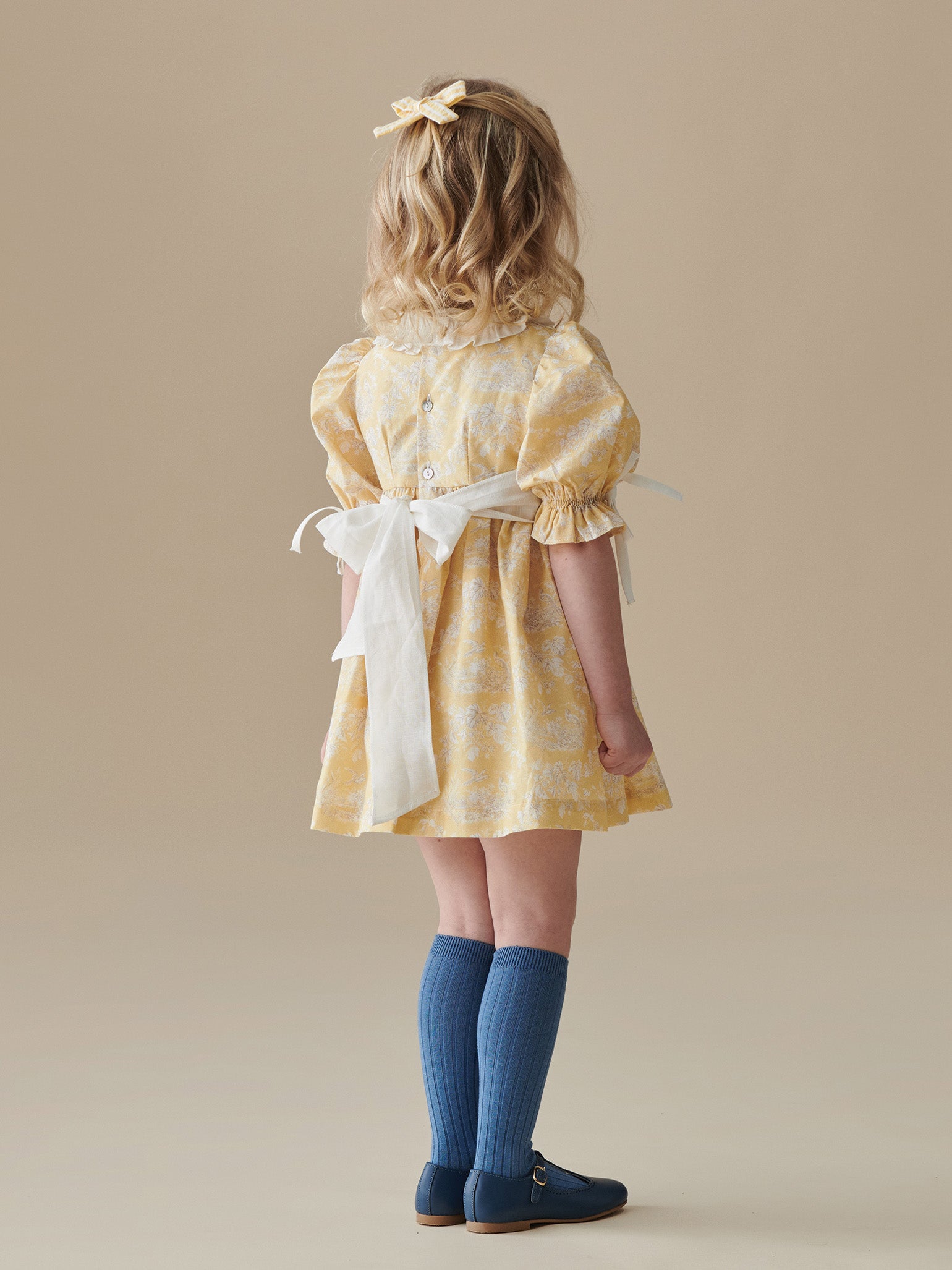 Yellow Toile Silas Girl Dress