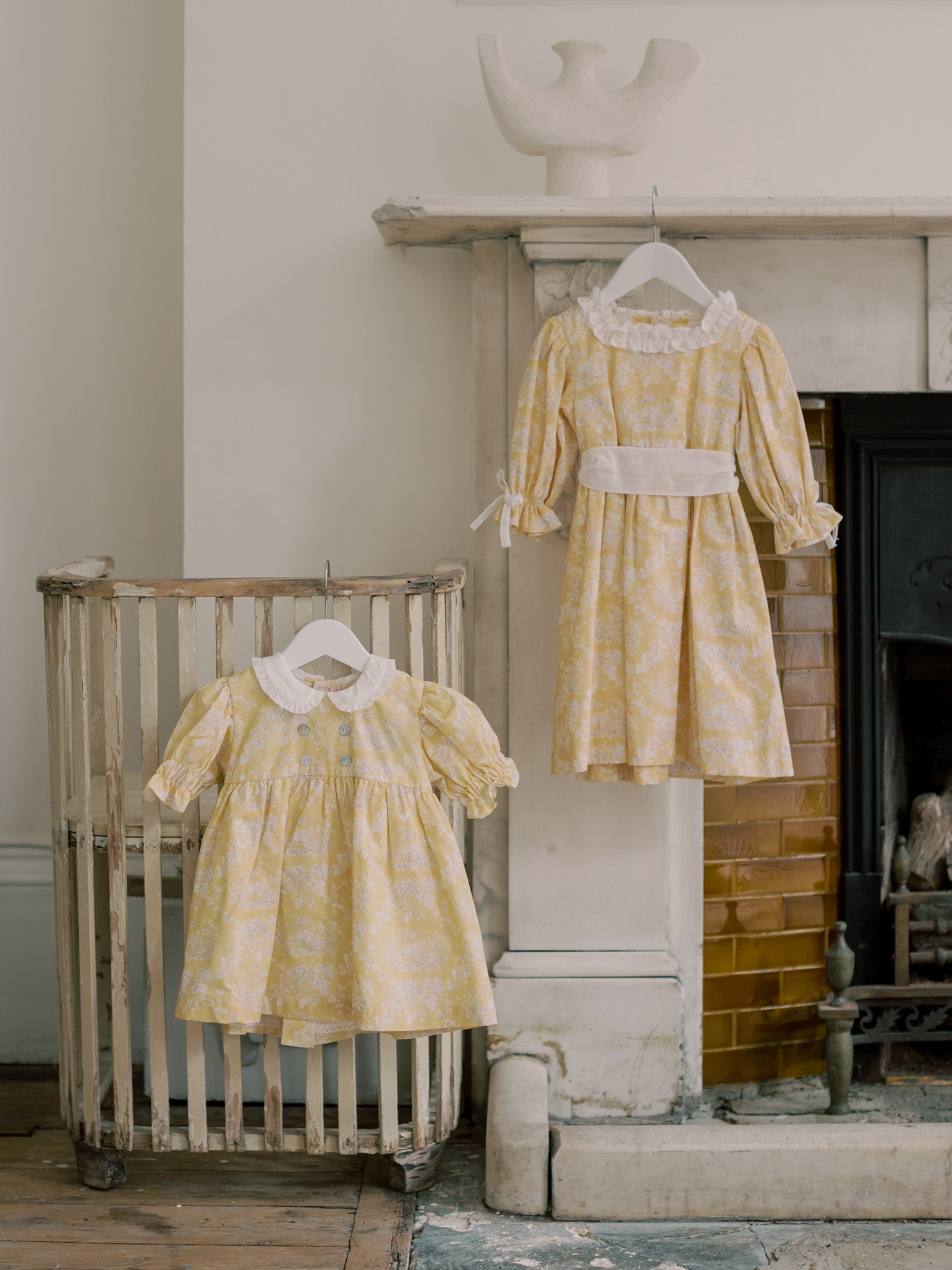 Yellow Toile Savanna Baby Girl Set