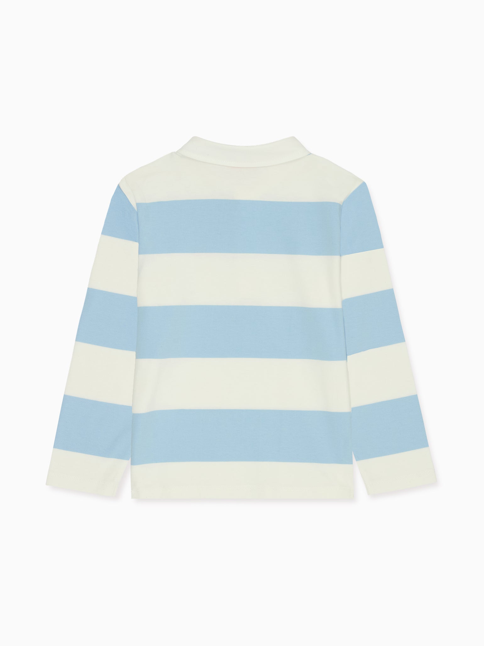 Light Blue Tijo Long Sleeve Boy Rugby Shirt