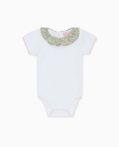 Orange Floral Tilly Baby Girl Body Vest