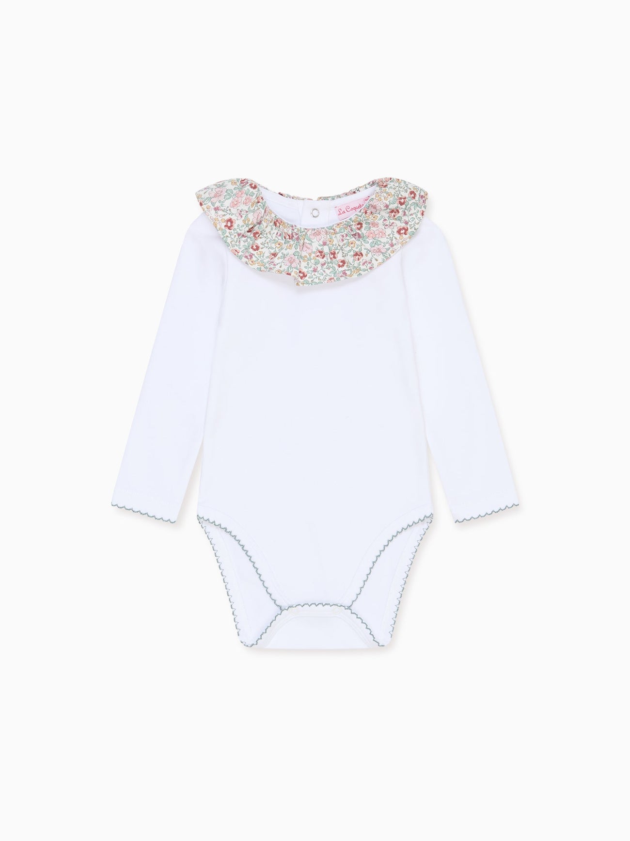 Ivory Floral Tula Baby Girl Body Vest