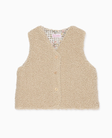 Oatmeal Valentina Girl Gilet