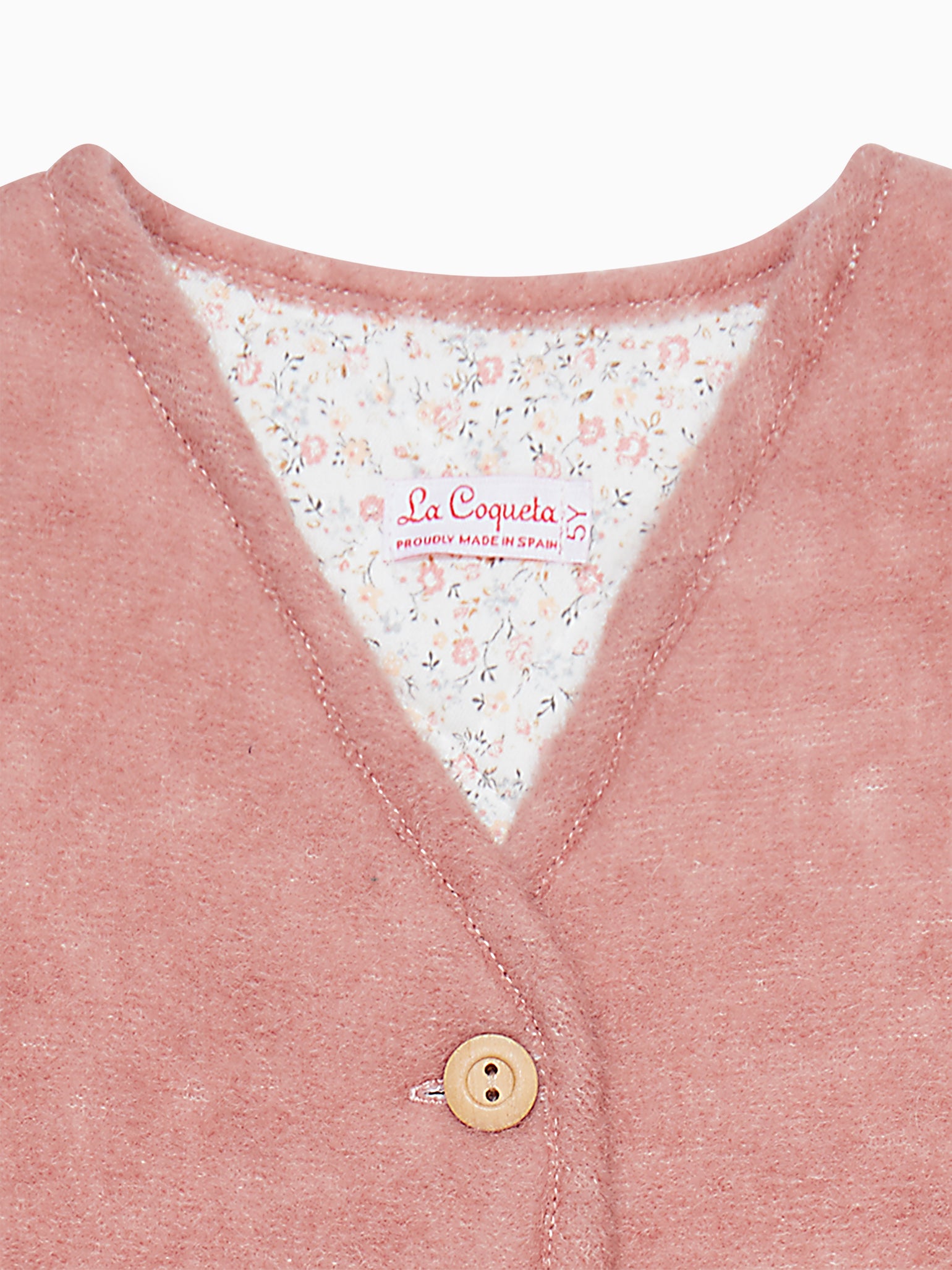 Pink Valentina Girl Wool Gilet