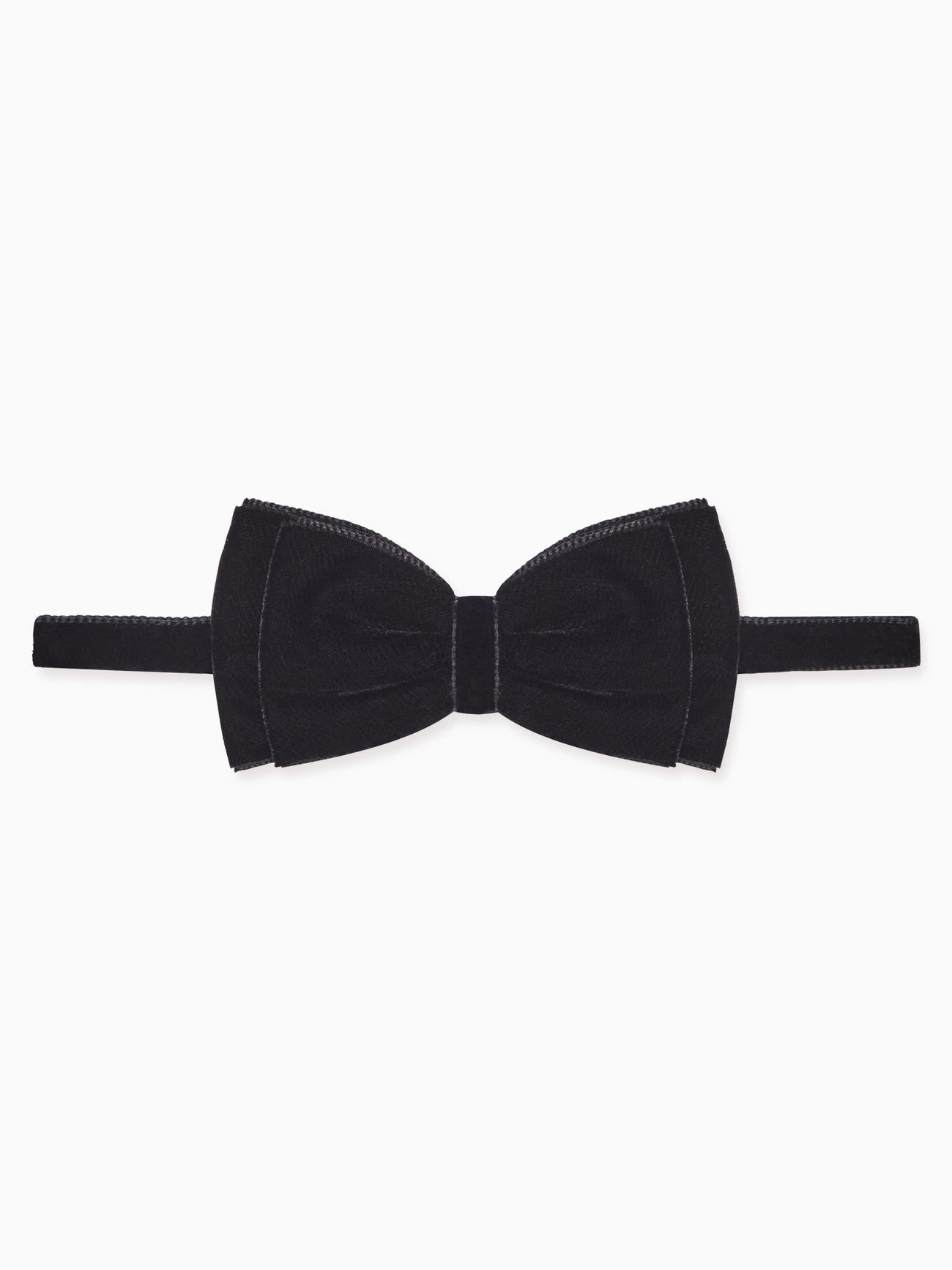 Black Velvet Boy Bow Tie