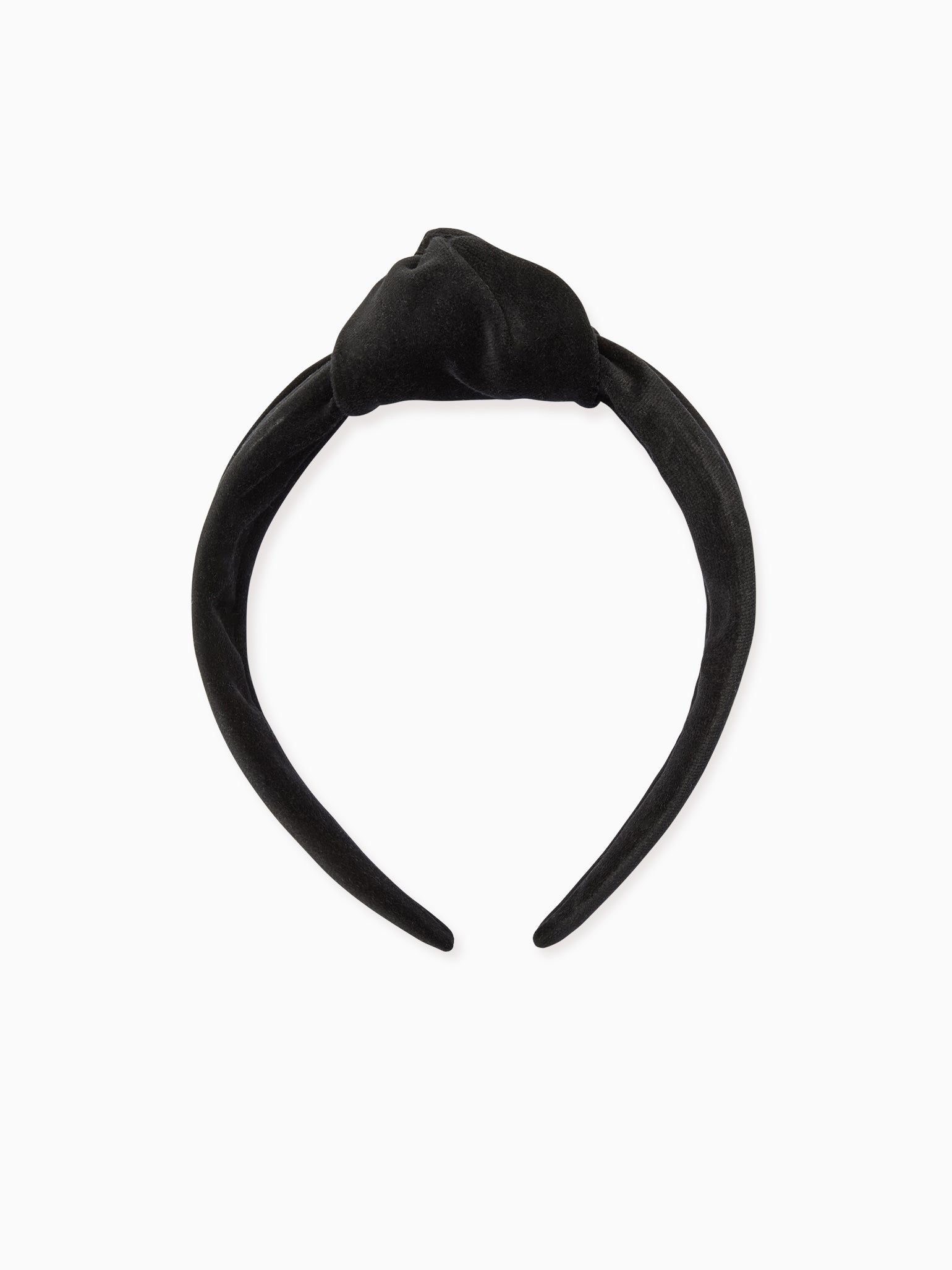 Black Velvet Girl Top Knot Headband