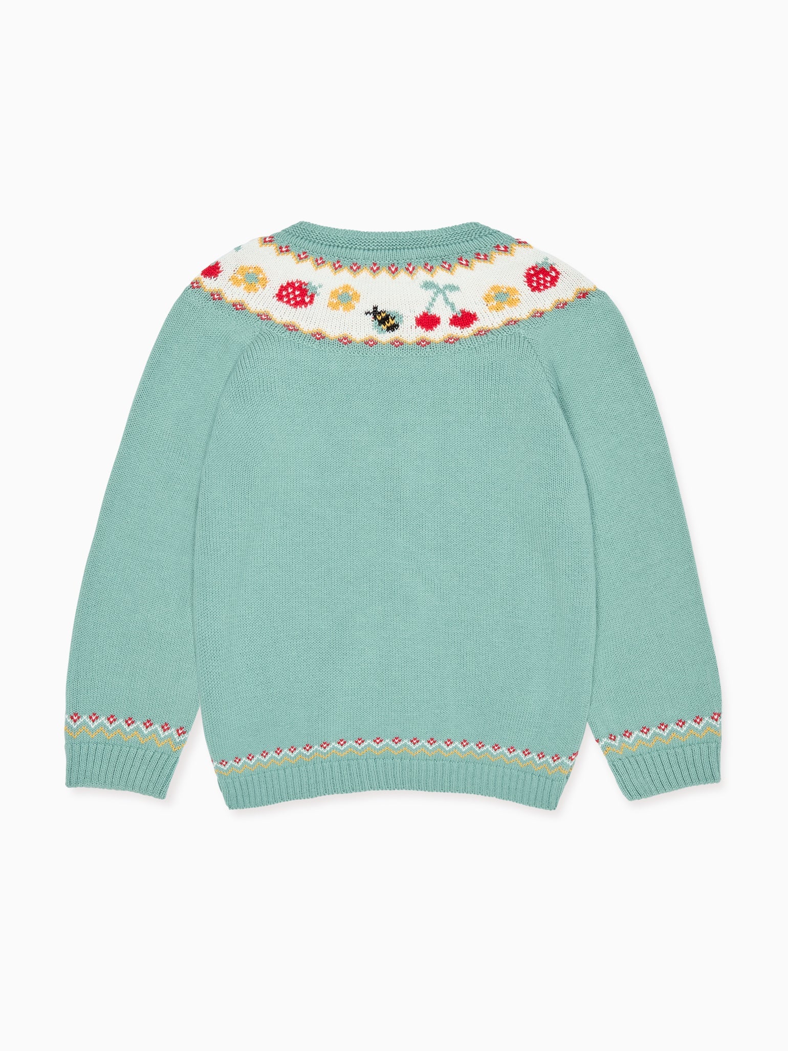 Sage Green Verano Cotton Girl Cardigan